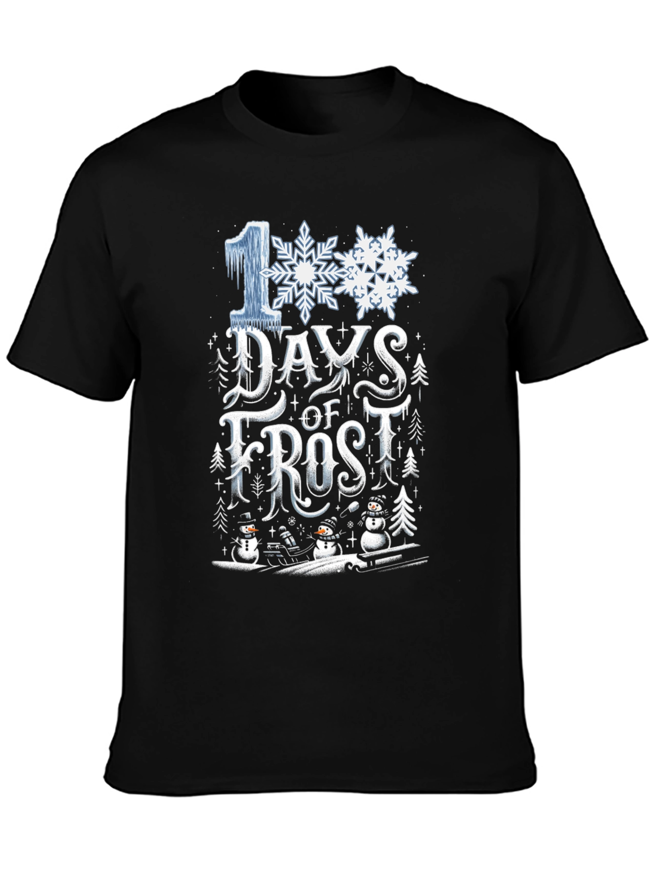 100 Days of Frost T-Shirt - Winter Holiday Tee