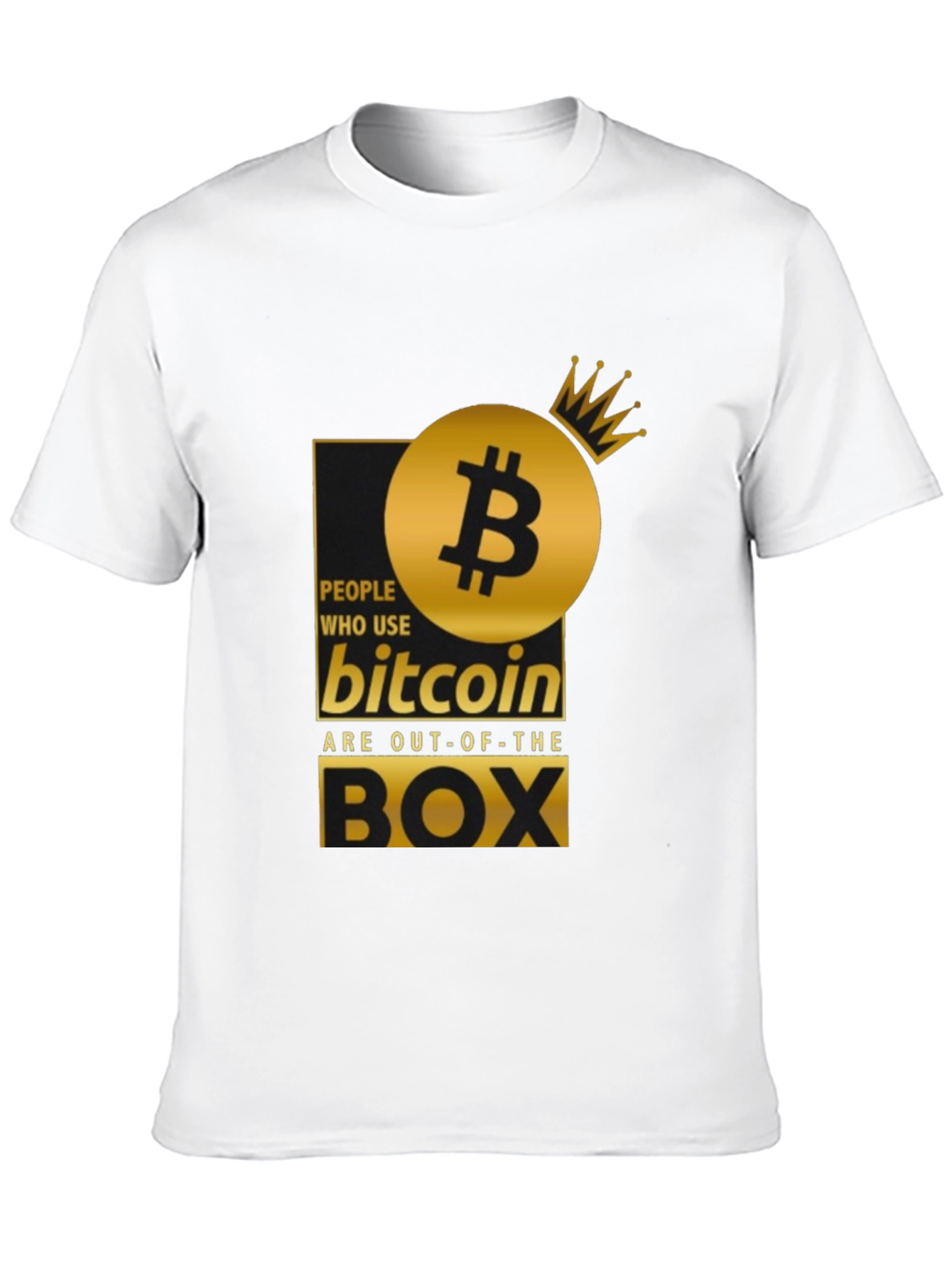 Bitcoin Out-of-the-Box Black T-Shirt