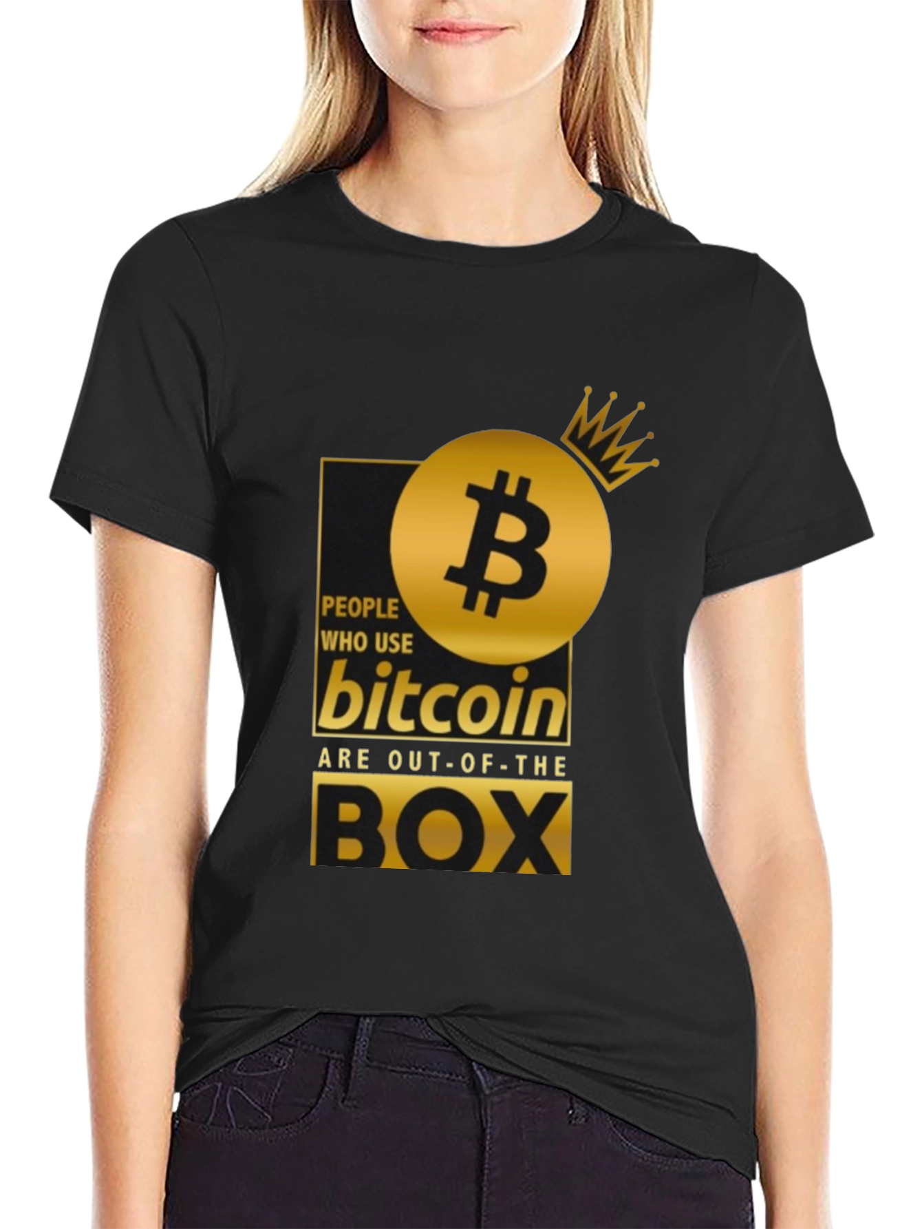Bitcoin Out-of-the-Box Black T-Shirt