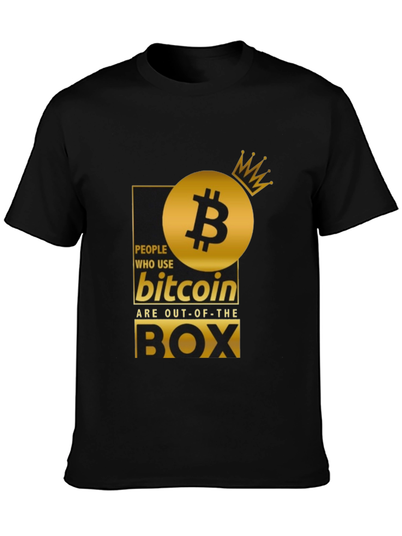 Bitcoin Out-of-the-Box Black T-Shirt