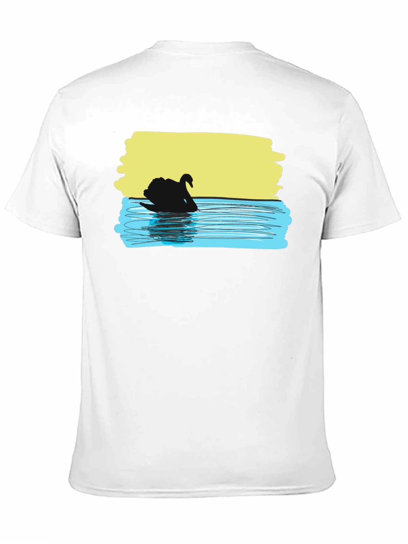Black Swan Graphic Tee - Unique Artistic Design