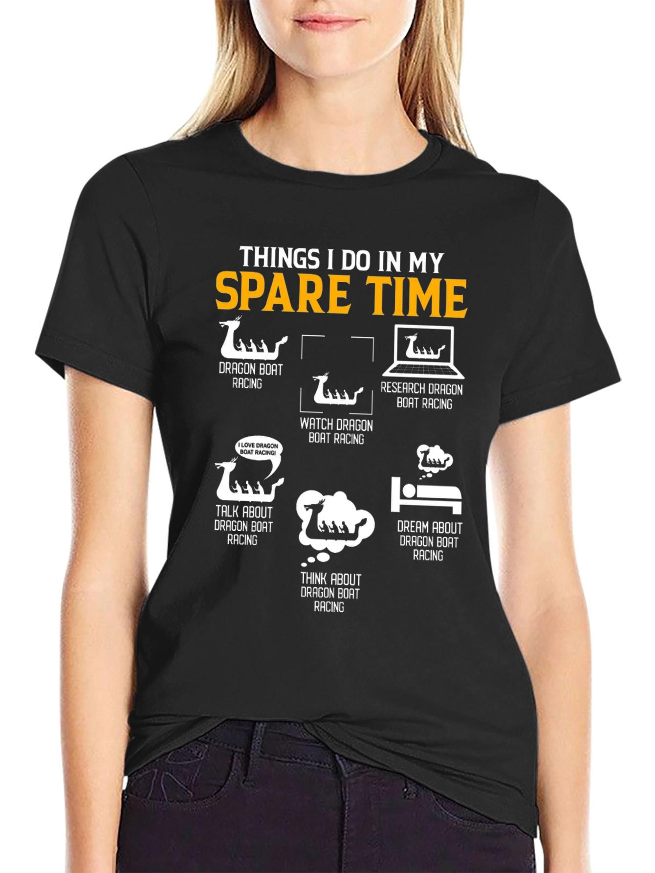 Dragon Boat Racing Spare Time Graphic Tee