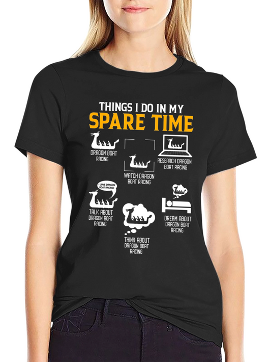 Dragon Boat Racing Spare Time Graphic Tee