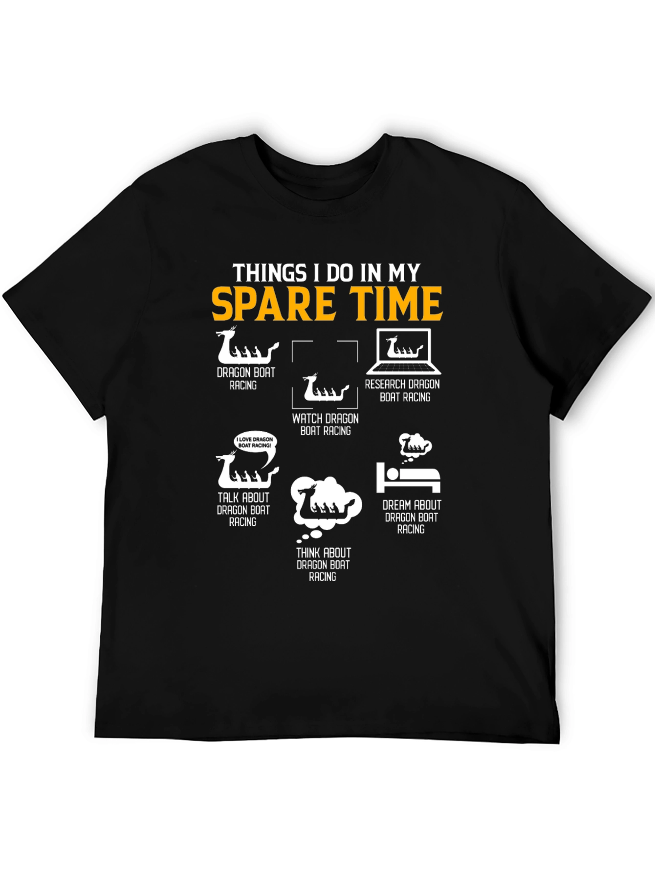 Dragon Boat Racing Spare Time Graphic Tee