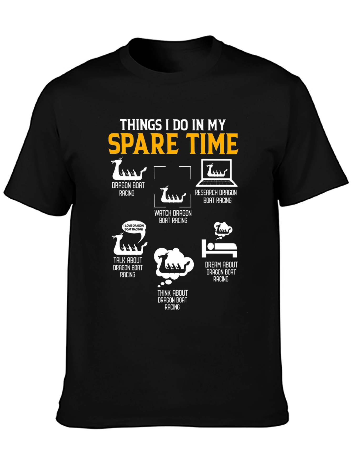 Dragon Boat Racing Spare Time Graphic Tee
