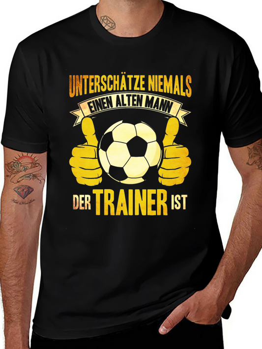 Old Man Trainer Soccer T-Shirt
