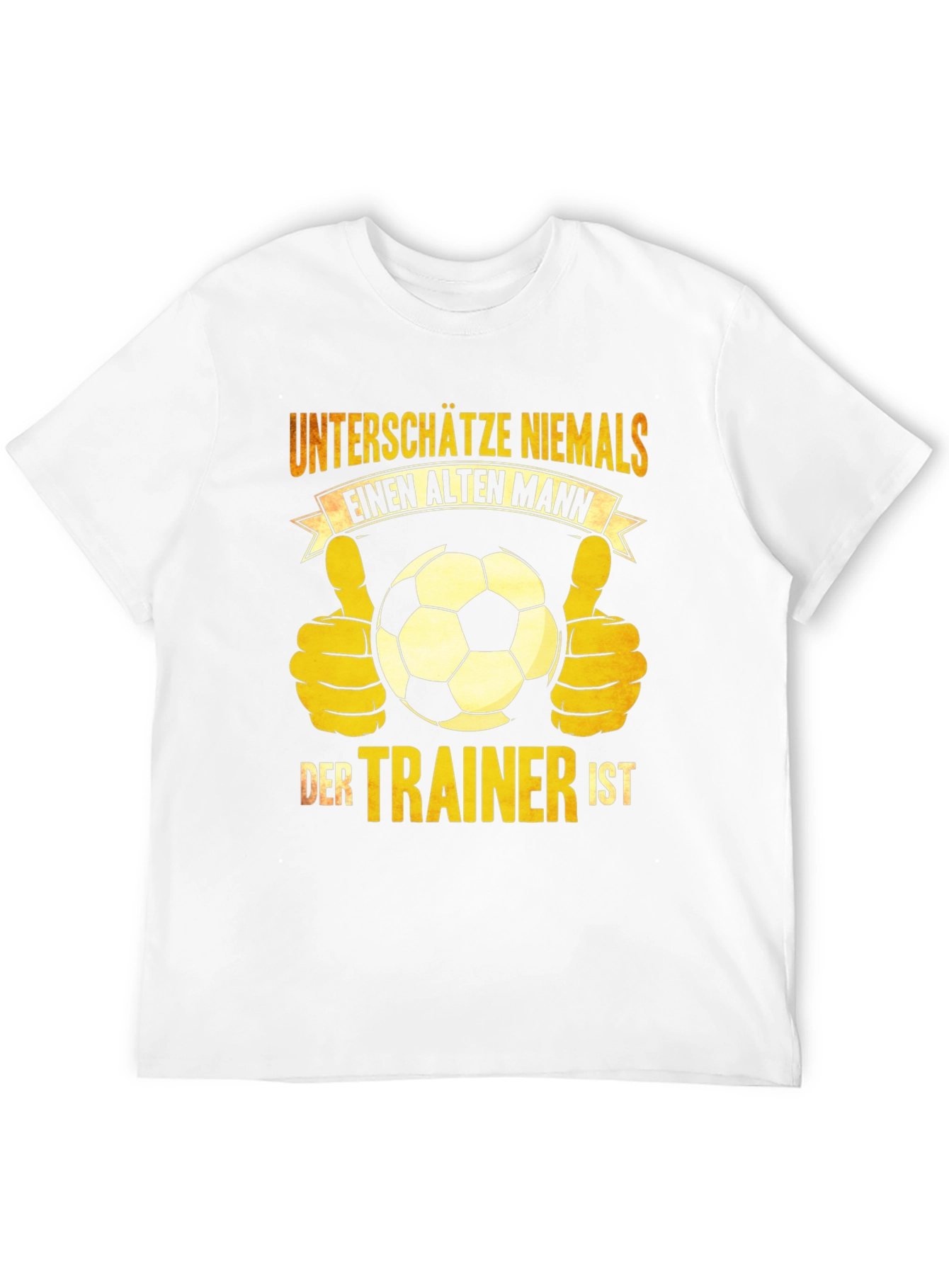 Old Man Trainer Soccer T-Shirt