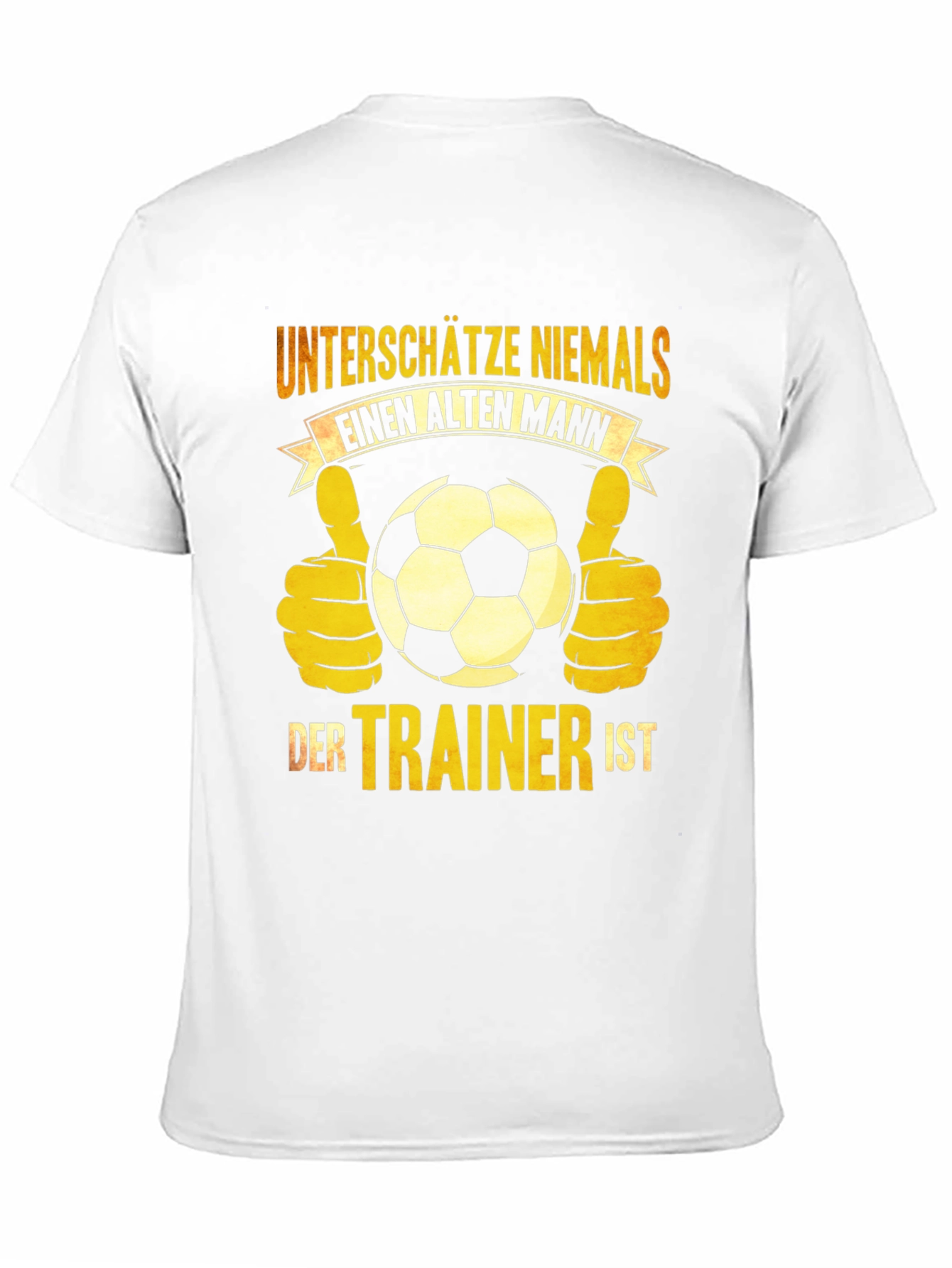Old Man Trainer Soccer T-Shirt