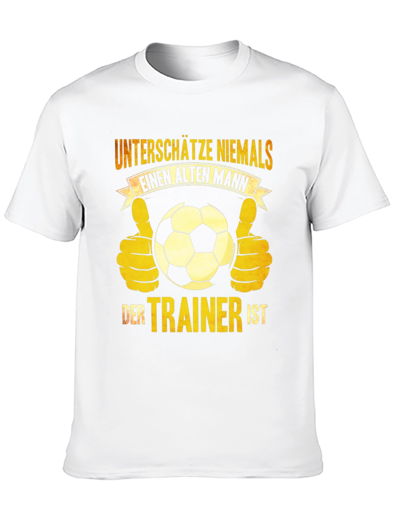 Old Man Trainer Soccer T-Shirt