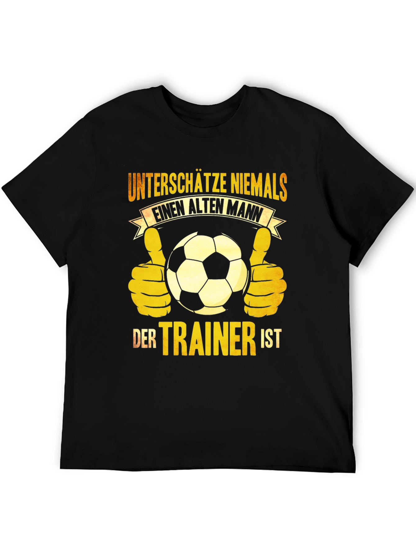 Old Man Trainer Soccer T-Shirt