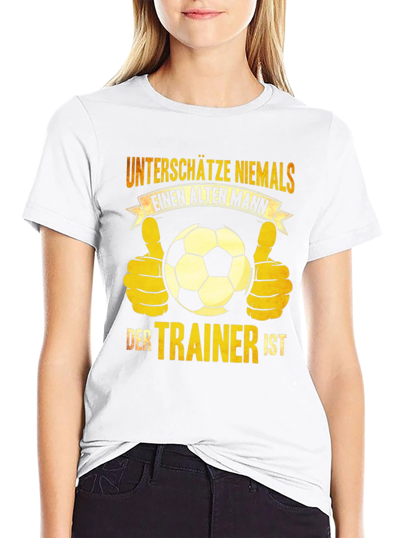 Old Man Trainer Soccer T-Shirt