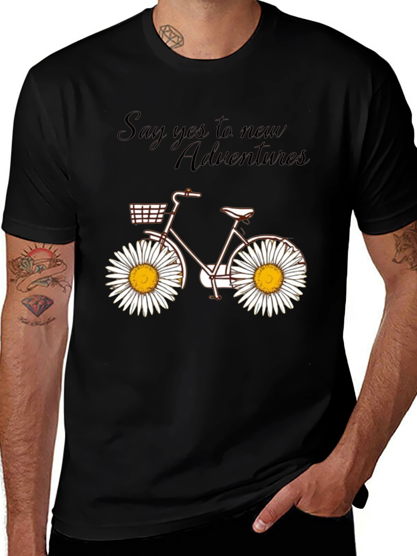 Daisy Wheel Bicycle T-Shirt: Adventure Ready Style