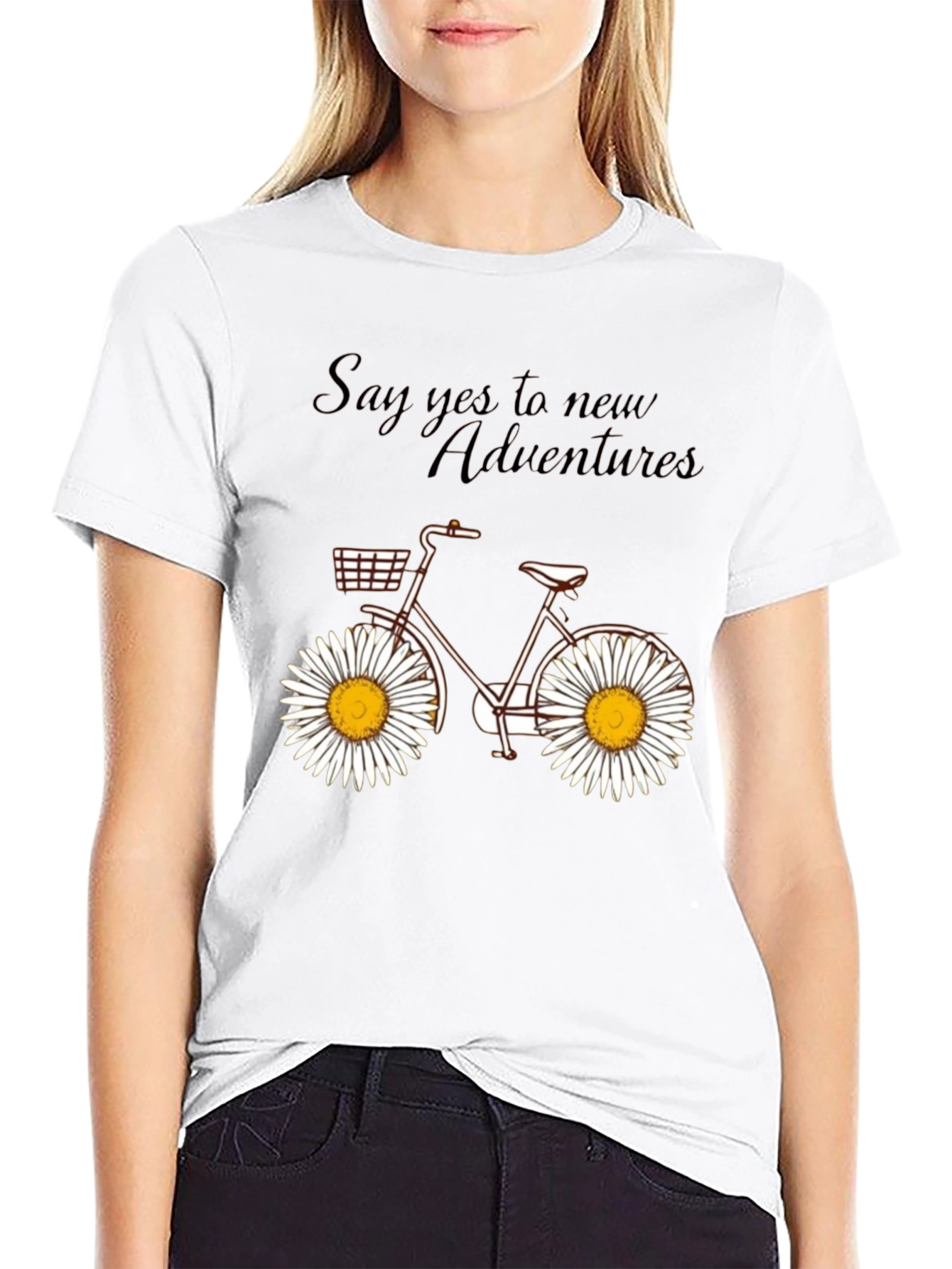 Daisy Wheel Bicycle T-Shirt: Adventure Ready Style