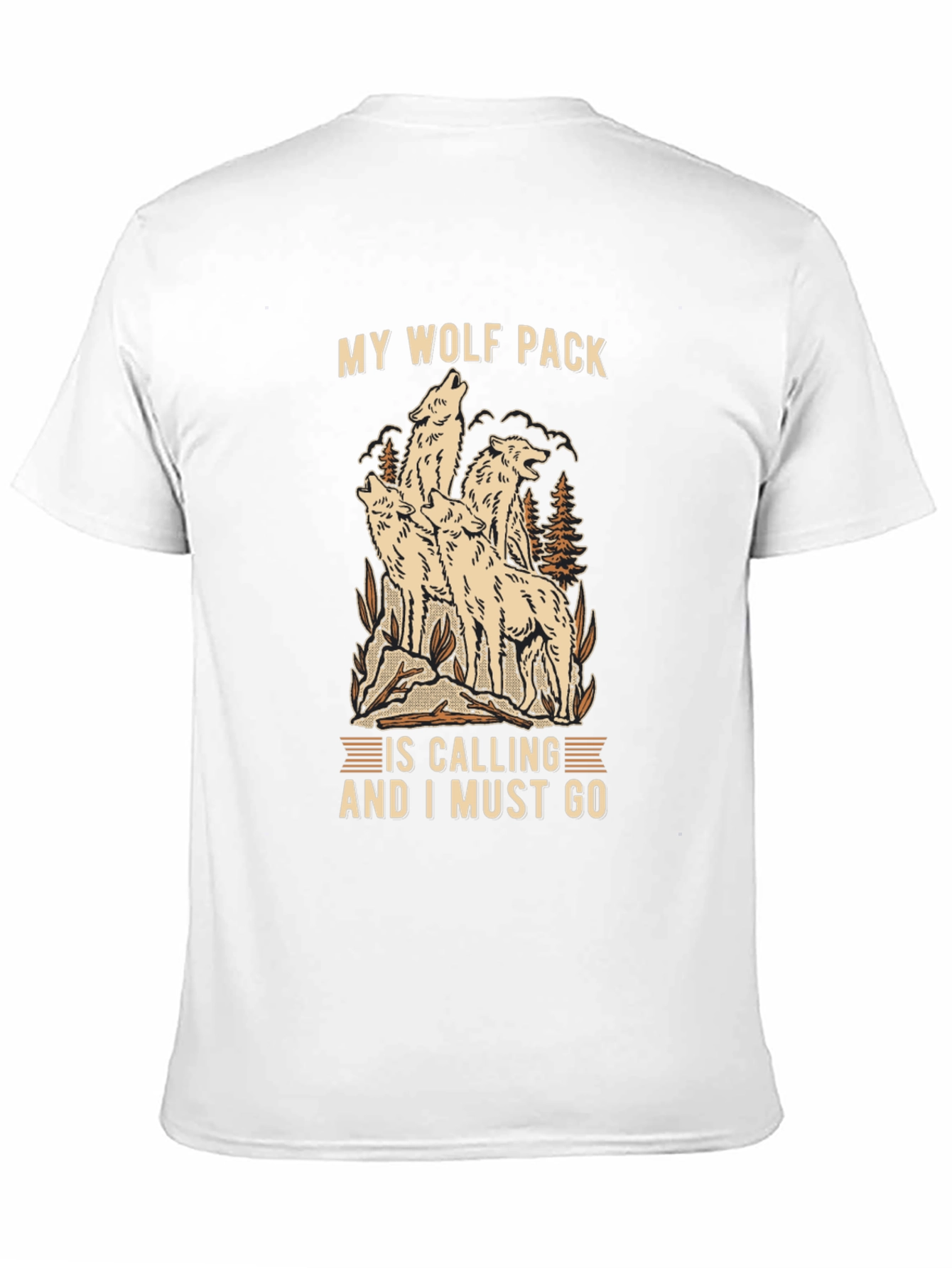 Wolf Pack Calling T-Shirt - Nature Adventure Tee