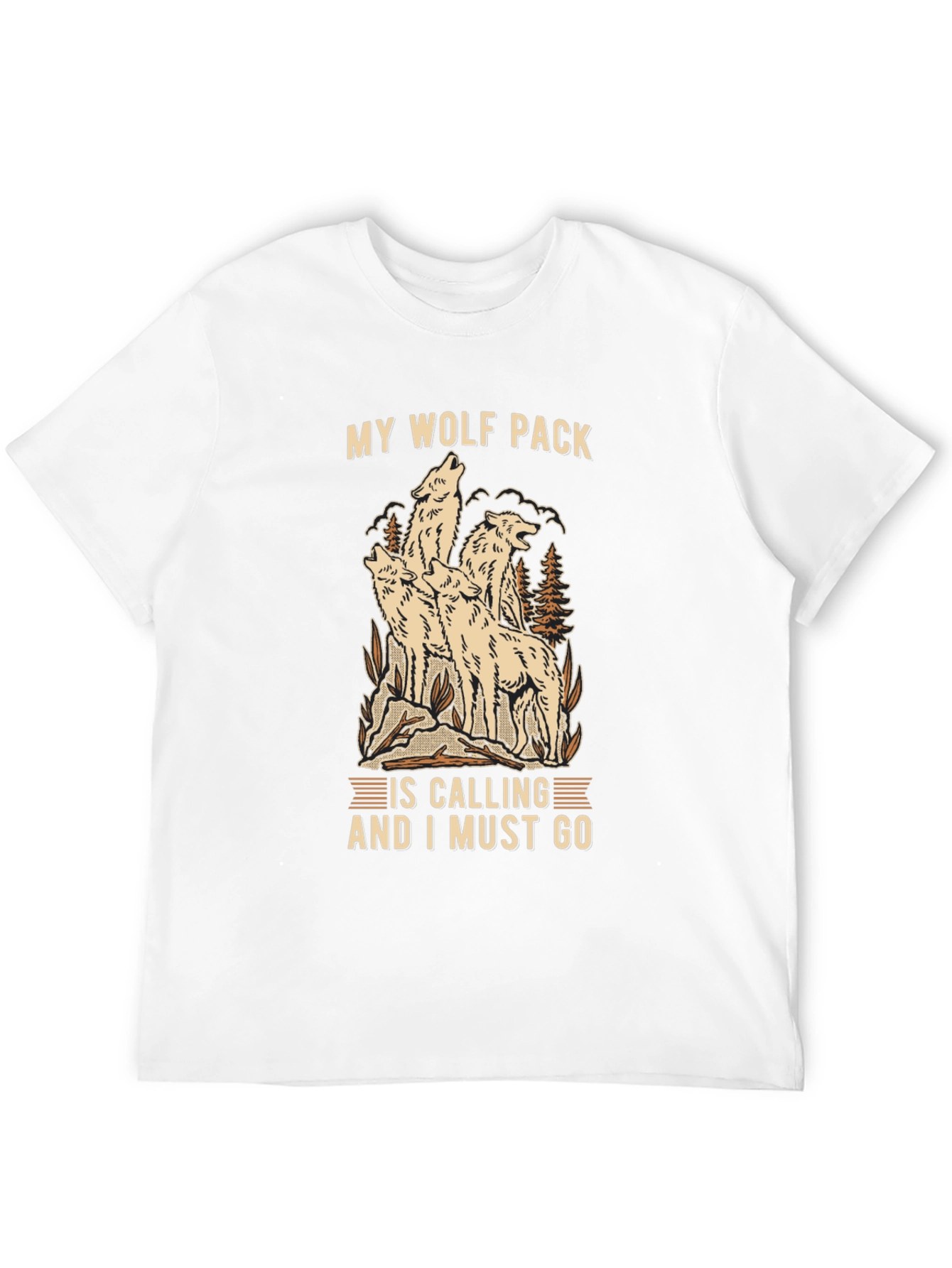 Wolf Pack Calling T-Shirt - Nature Adventure Tee