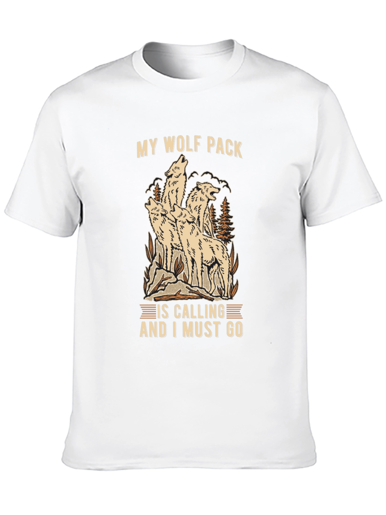 Wolf Pack Calling T-Shirt - Nature Adventure Tee
