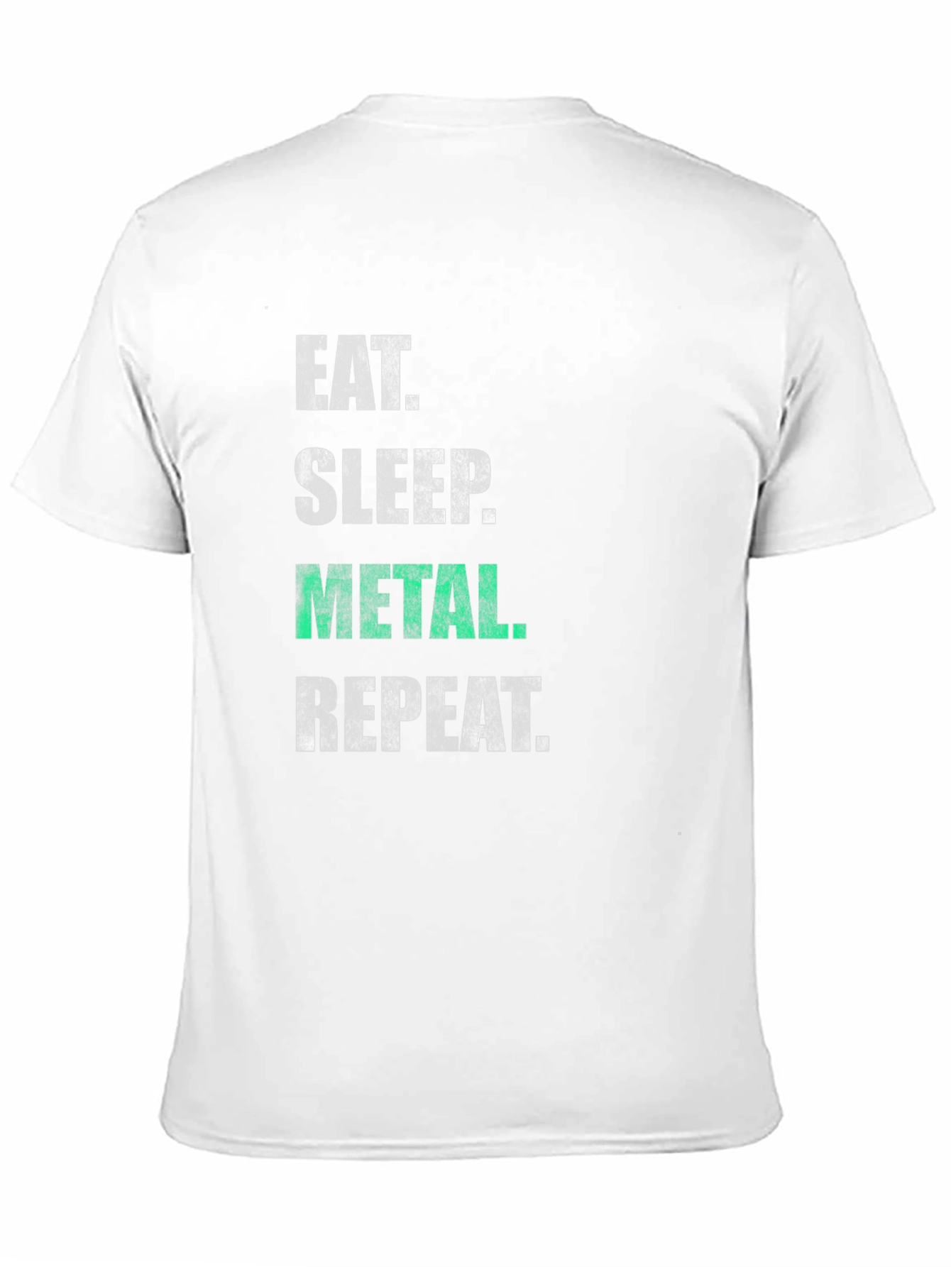 Eat Sleep Metal Repeat T-Shirt - Black Graphic Tee