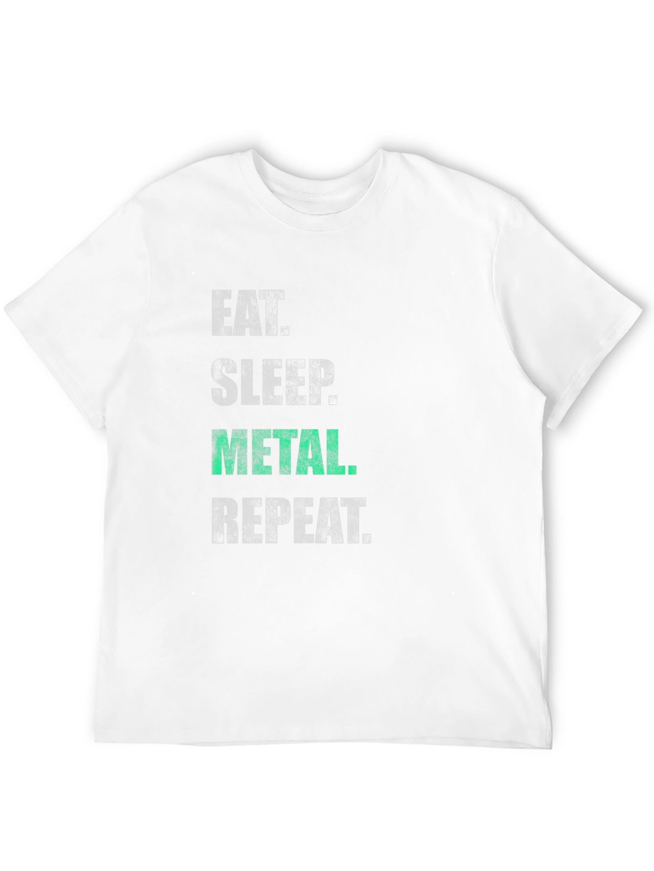 Eat Sleep Metal Repeat T-Shirt - Black Graphic Tee