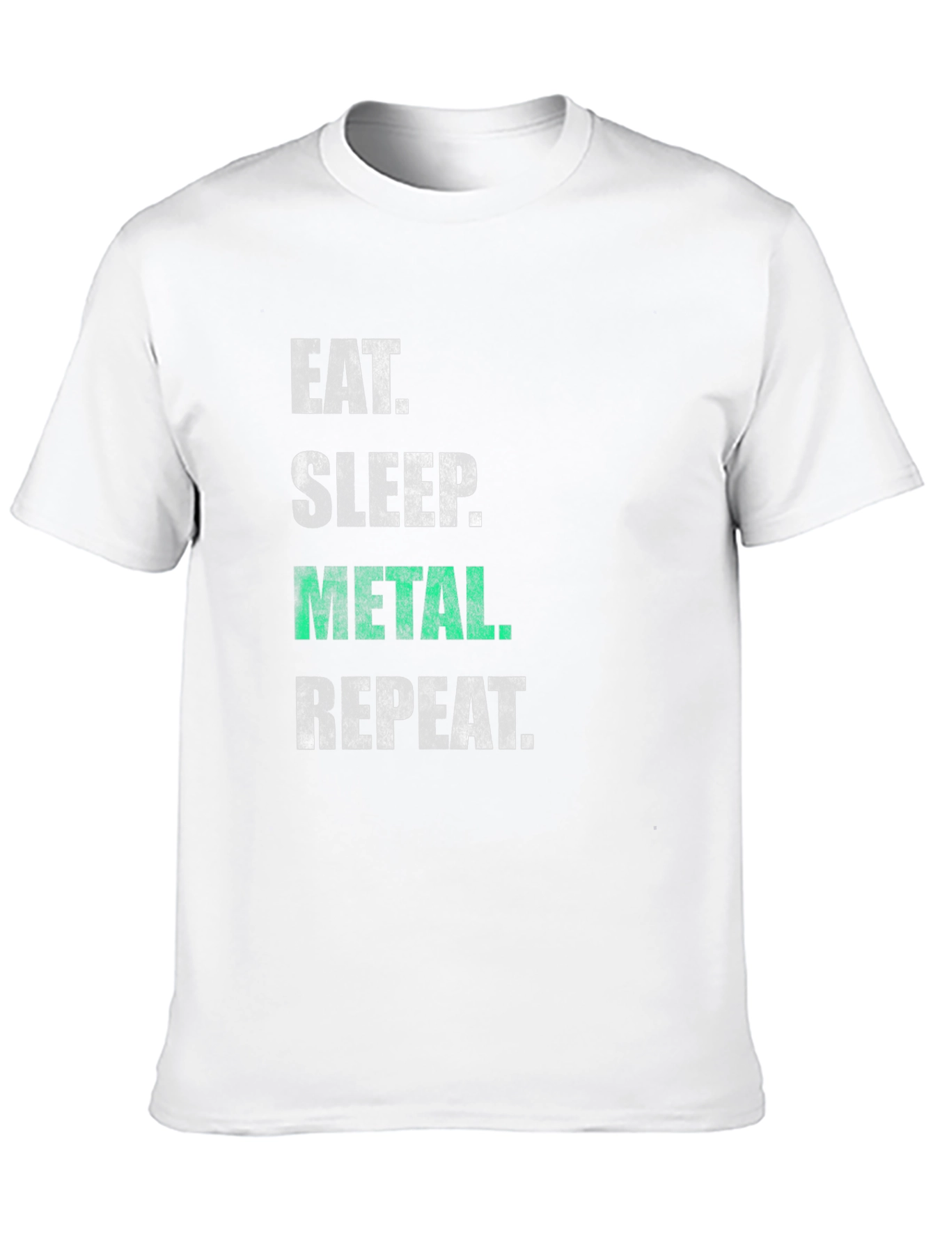 Eat Sleep Metal Repeat T-Shirt - Black Graphic Tee