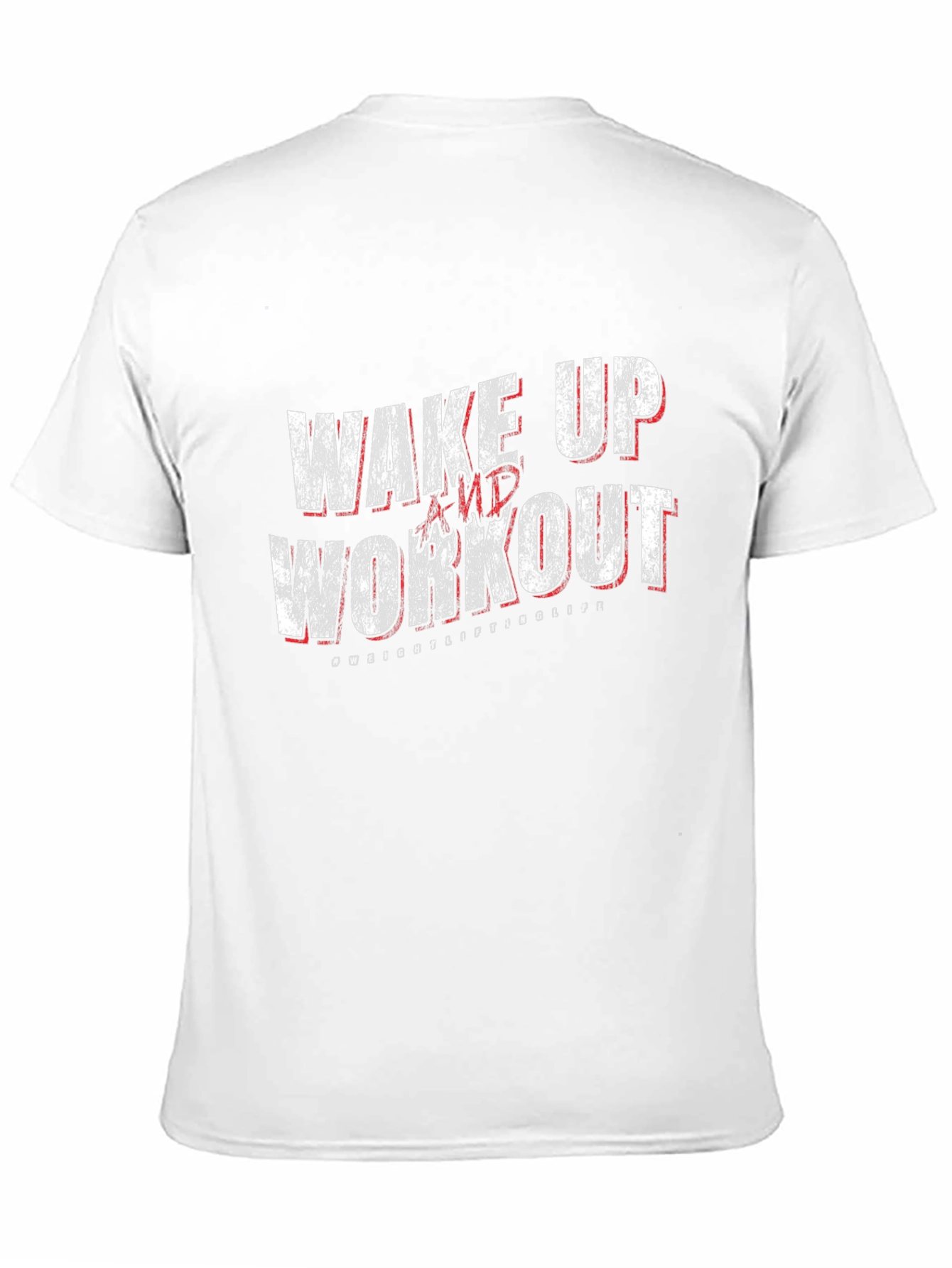 Wake Up and Workout Graphic Tee - Black