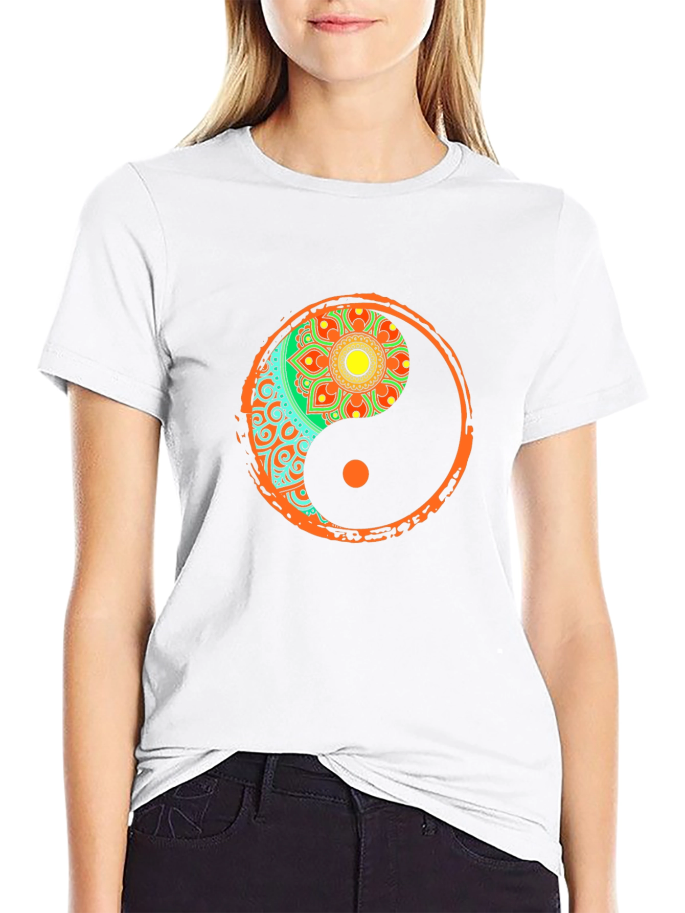 Yin Yang Mandala Graphic Tee