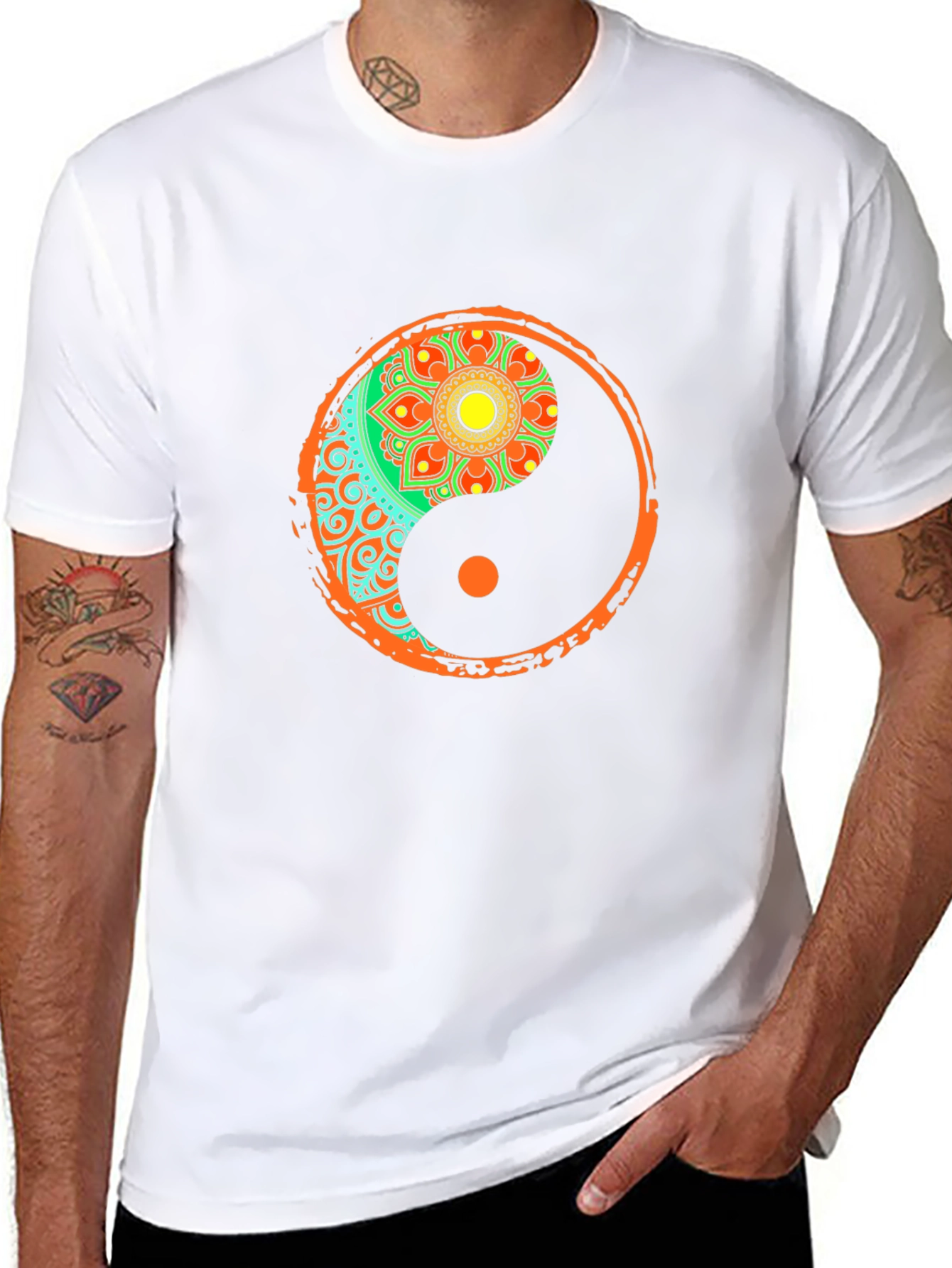 Yin Yang Mandala Graphic Tee