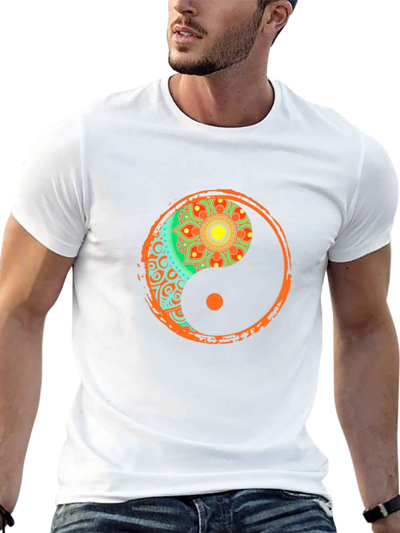 Yin Yang Mandala Graphic Tee