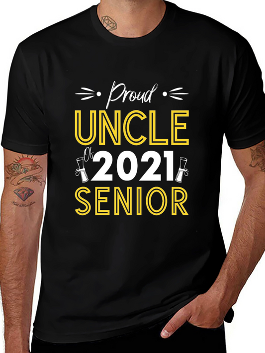 Proud Uncle Of 2021 Senior T-Shirt