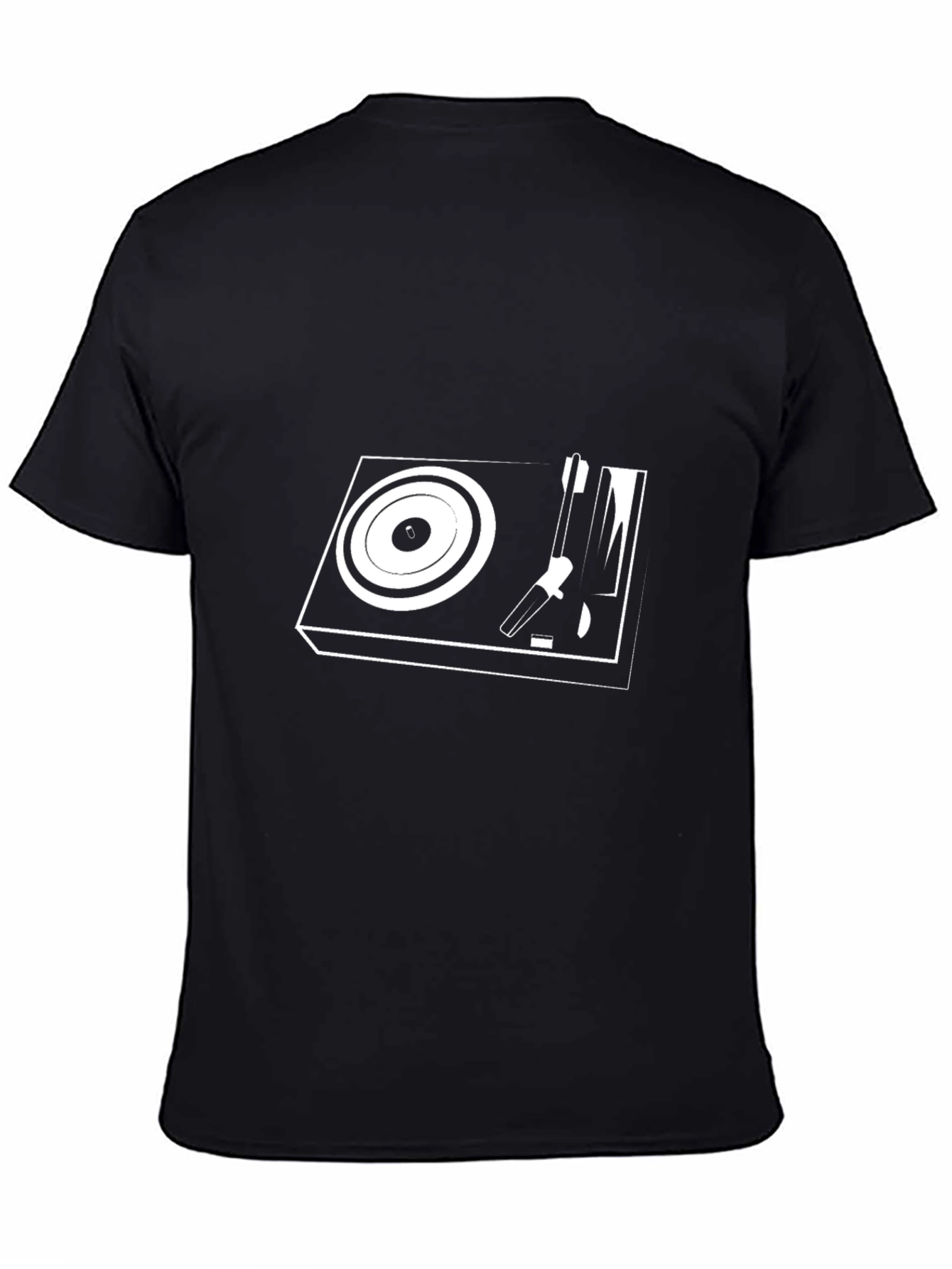 Cool Turntable Graphic Tee - Black