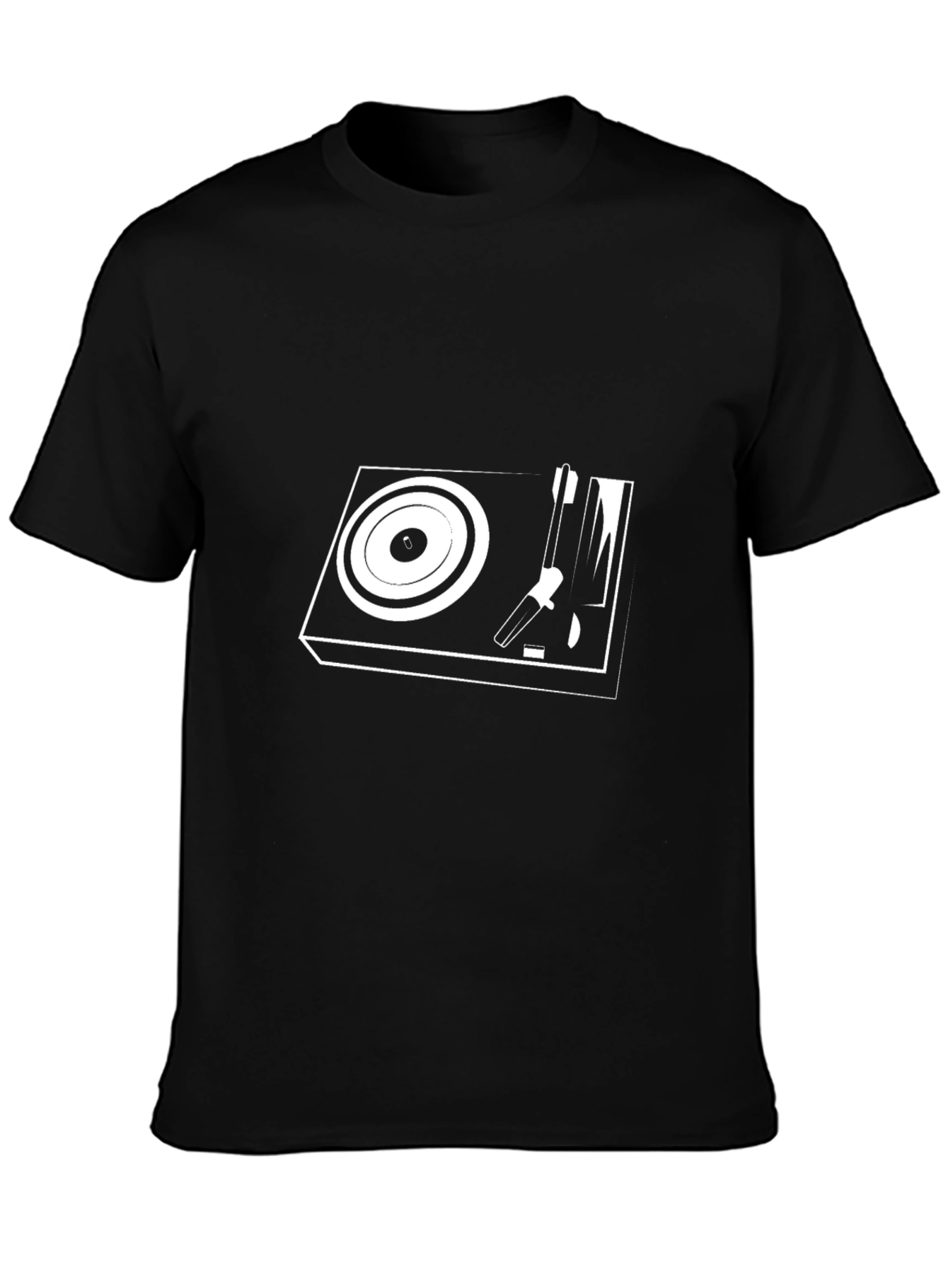Cool Turntable Graphic Tee - Black