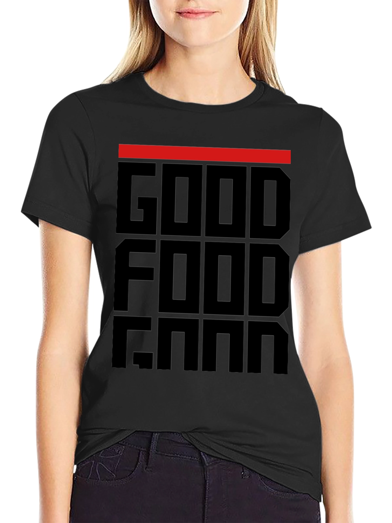 Good Food Gang T-Shirt - Black Graphic Tee