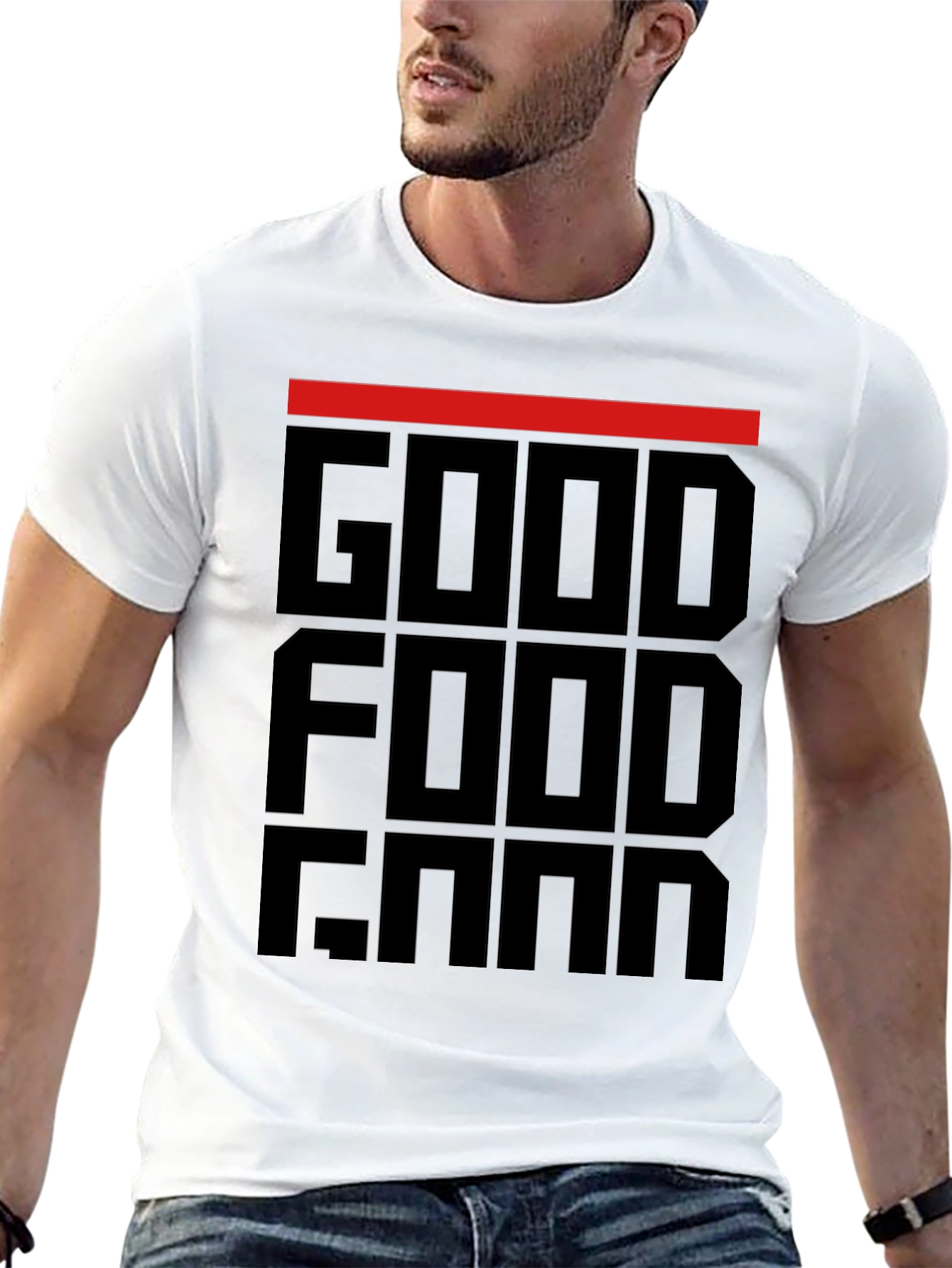 Good Food Gang T-Shirt - Black Graphic Tee