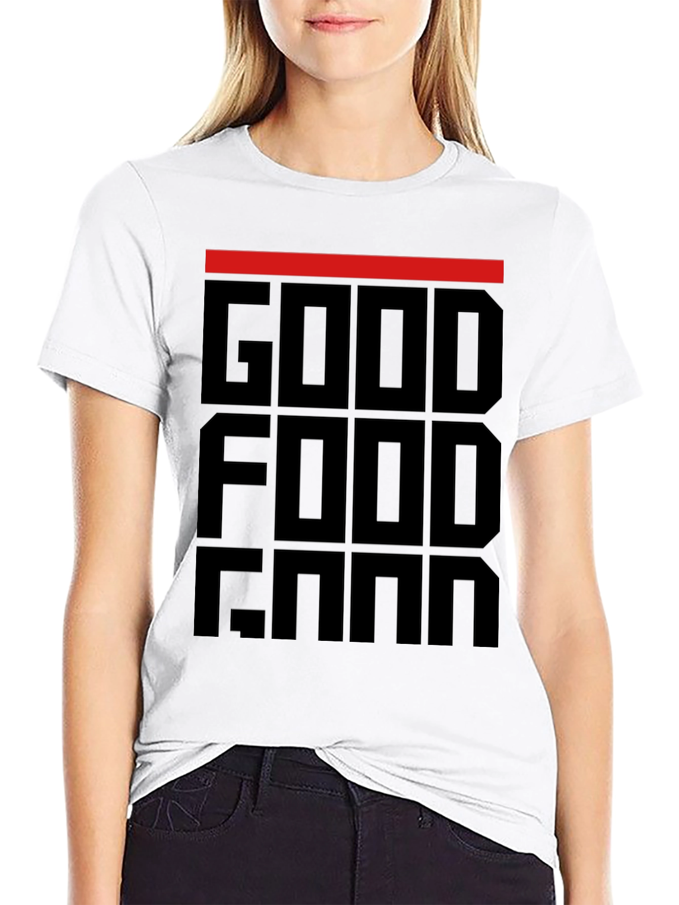 Good Food Gang T-Shirt - Black Graphic Tee