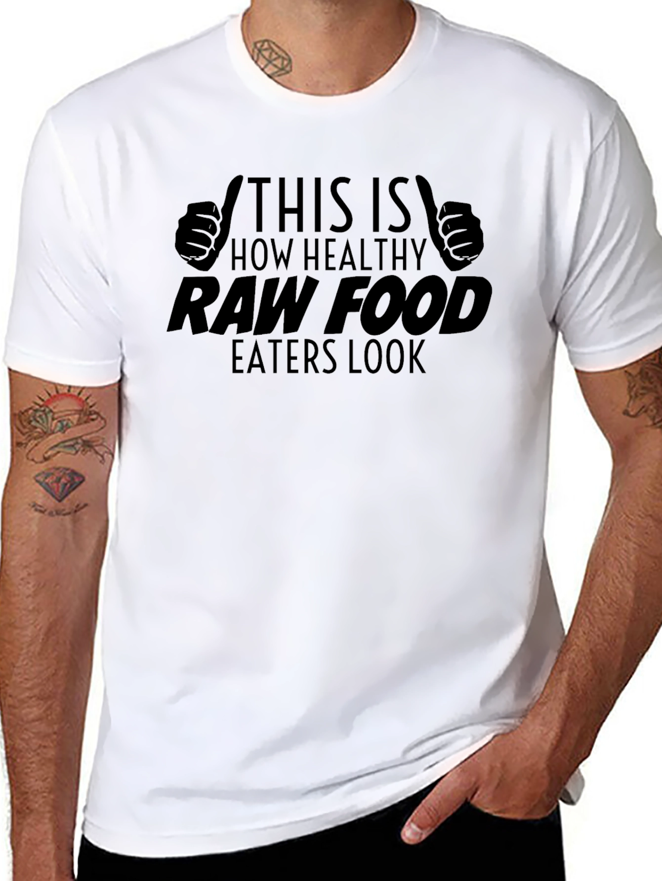 Raw Food Eater Graphic T-Shirt