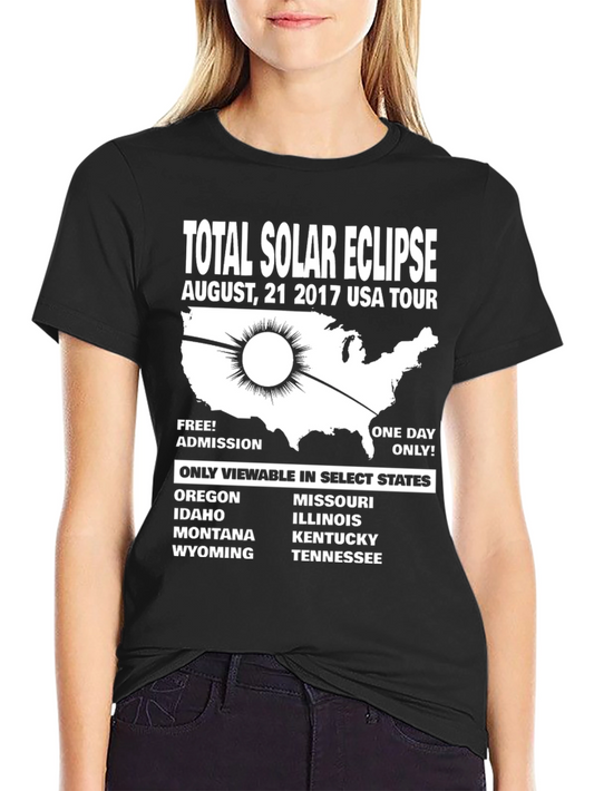Total Solar Eclipse 2017 USA Tour T-Shirt