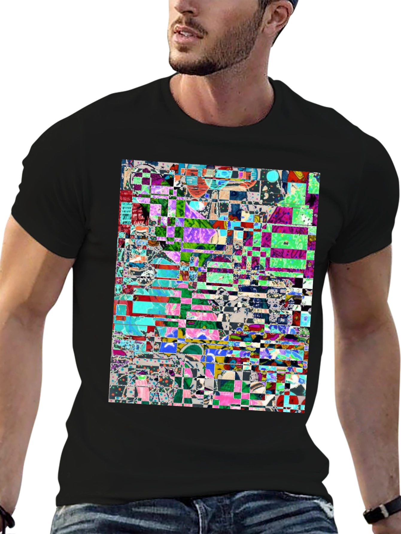 Abstract Glitch Art T-Shirt