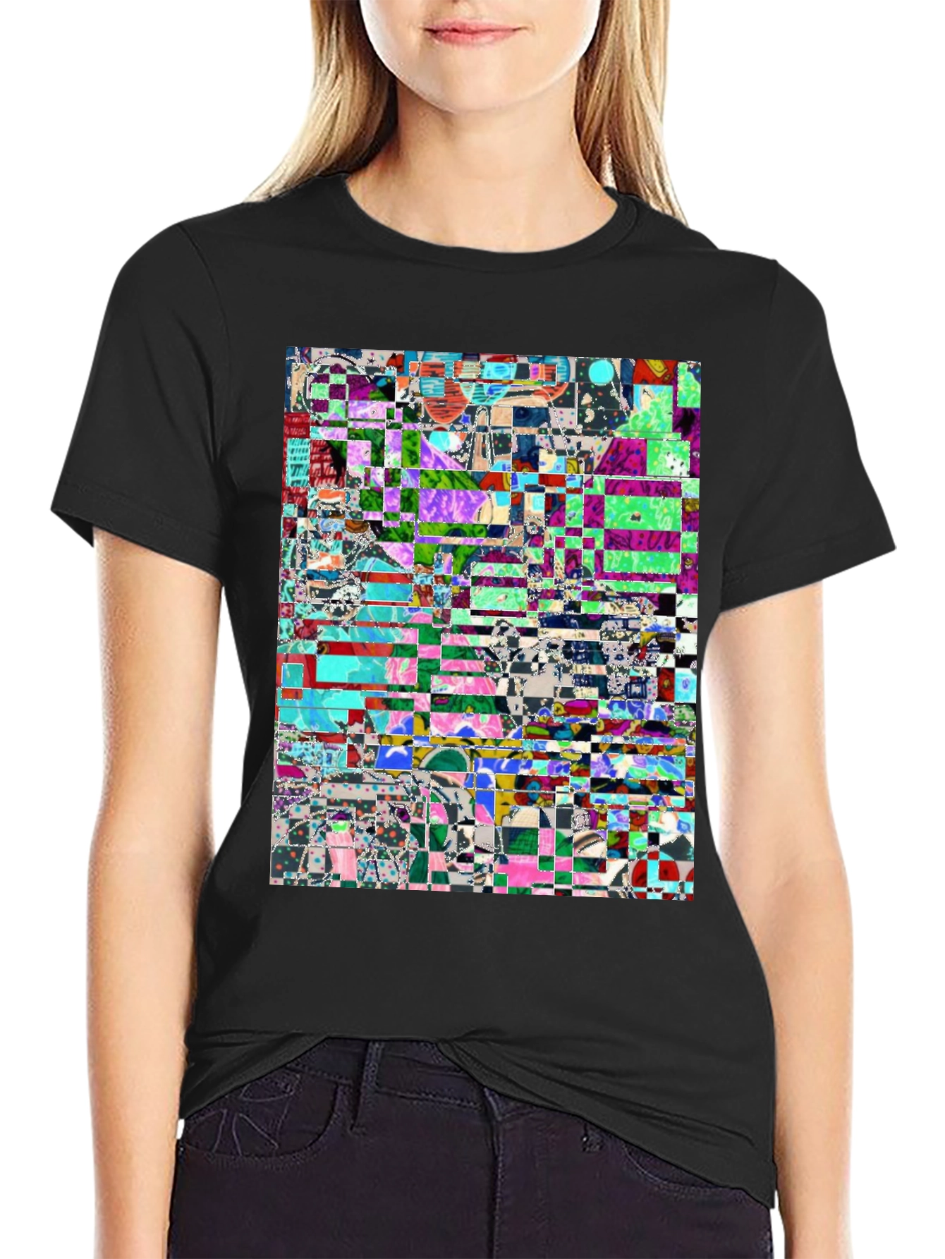 Abstract Glitch Art T-Shirt