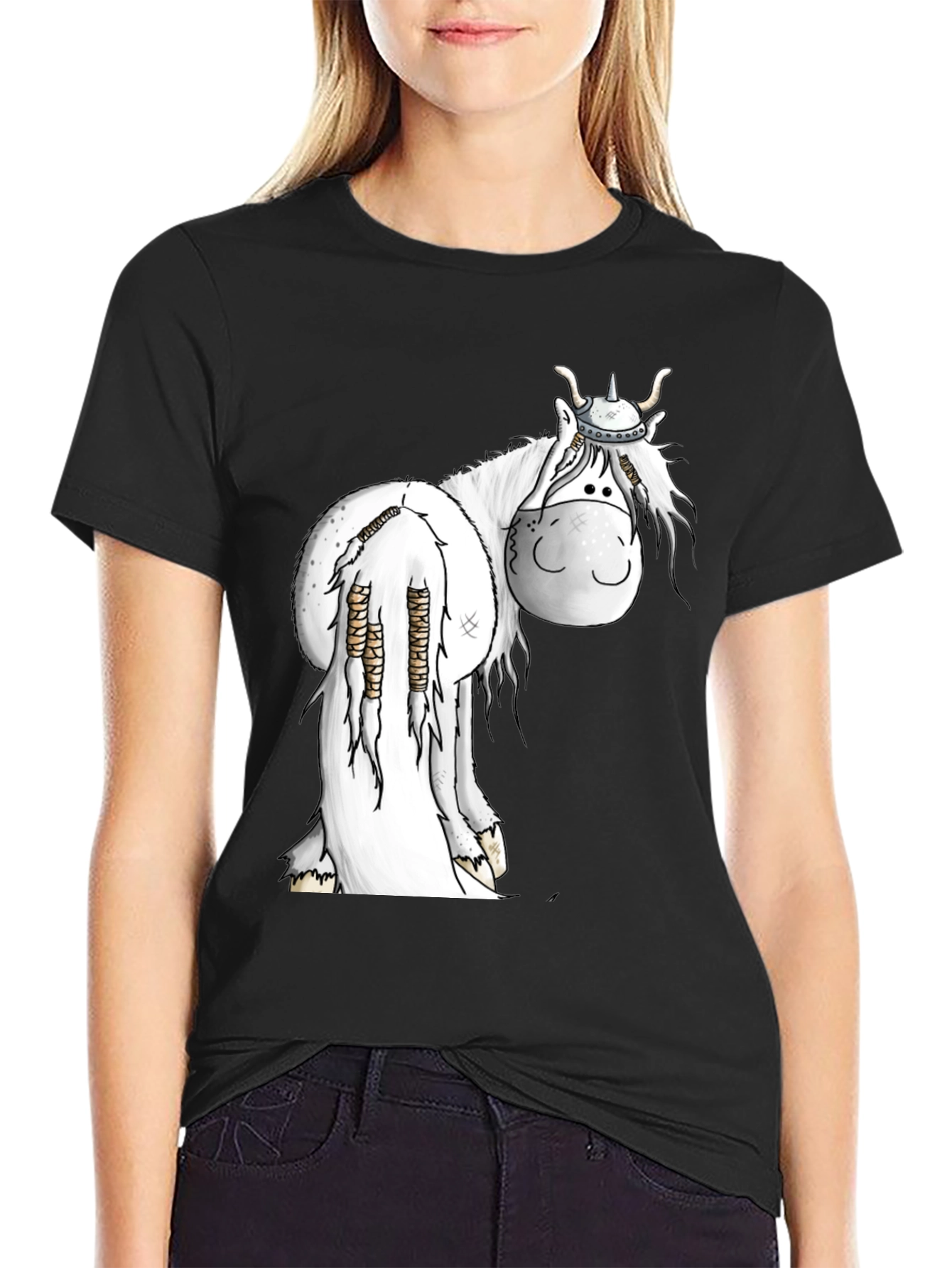 Viking Horse Black T-Shirt