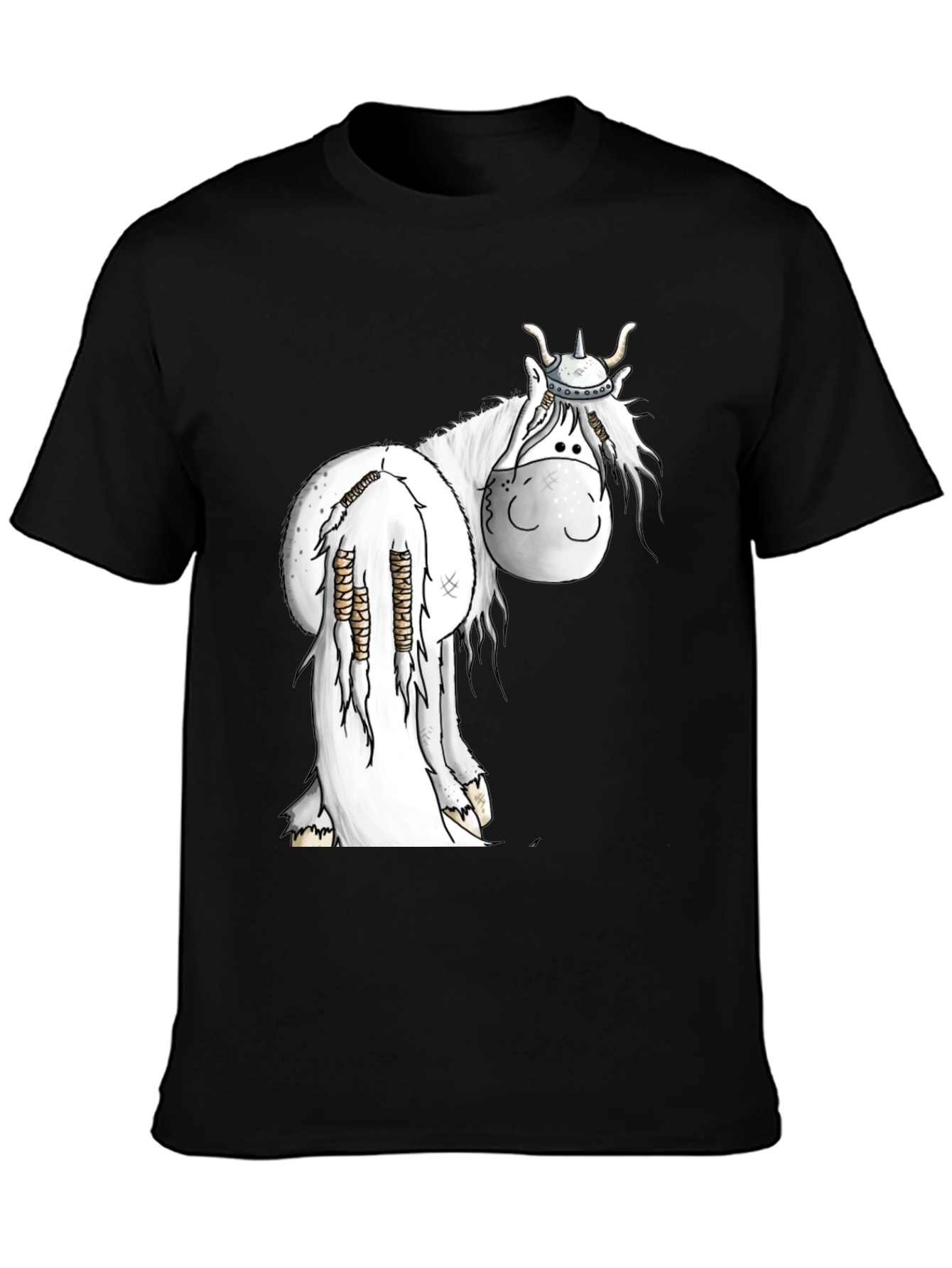 Viking Horse Black T-Shirt