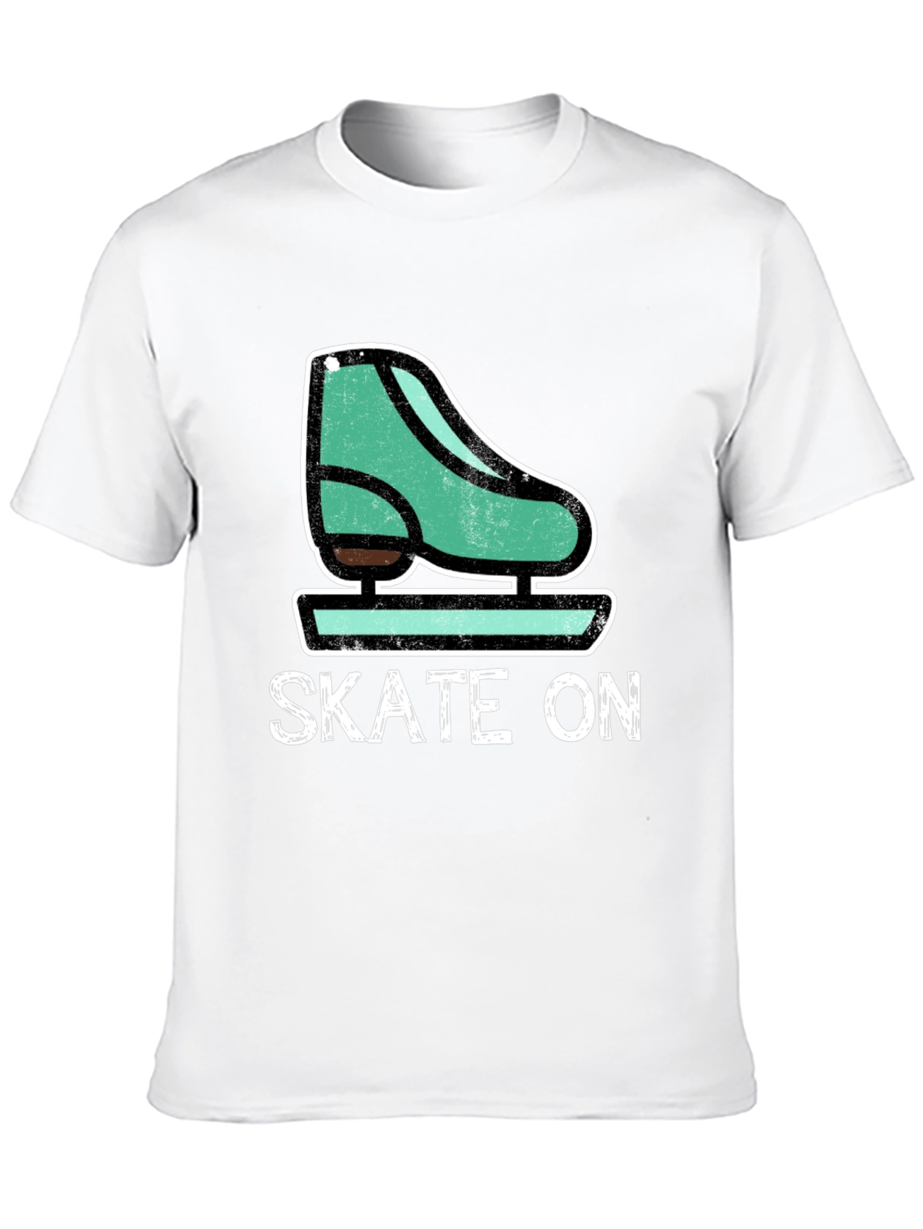 Skate On Tee - Retro Ice Skate Design