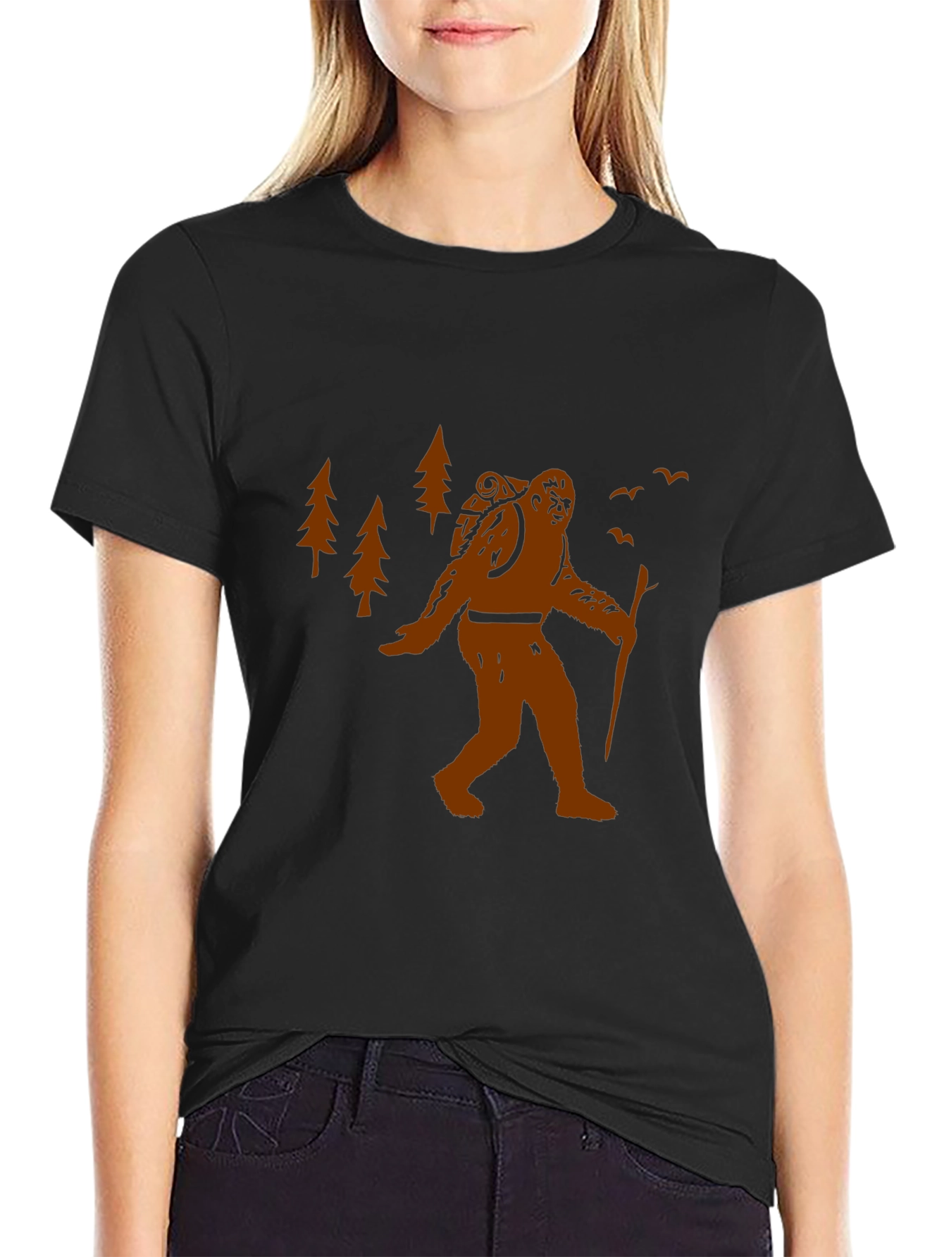 Sasquatch Hiking T-Shirt - Funny Bigfoot Adventure Tee