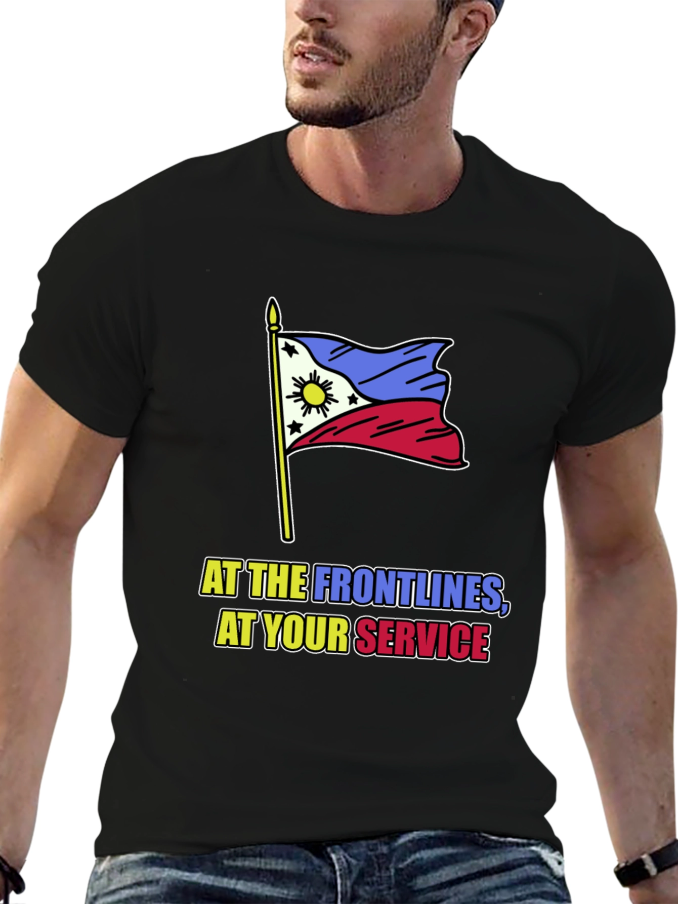 Philippine Flag T-Shirt - At Your Service