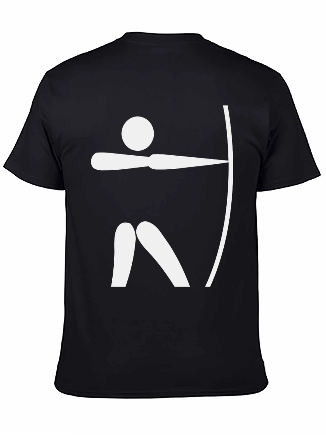 Archery Graphic Tee - Black Cotton T-Shirt