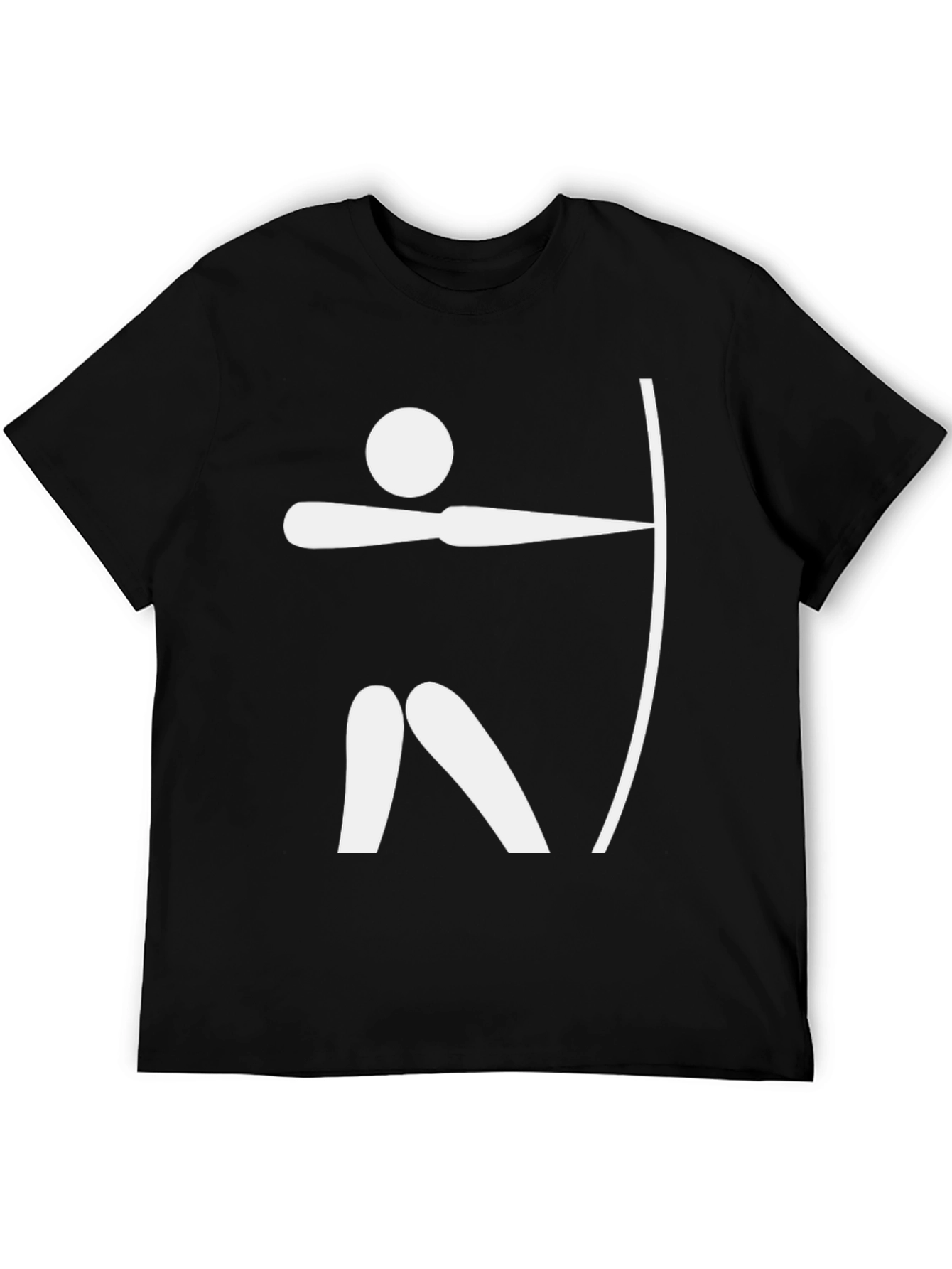 Archery Graphic Tee - Black Cotton T-Shirt