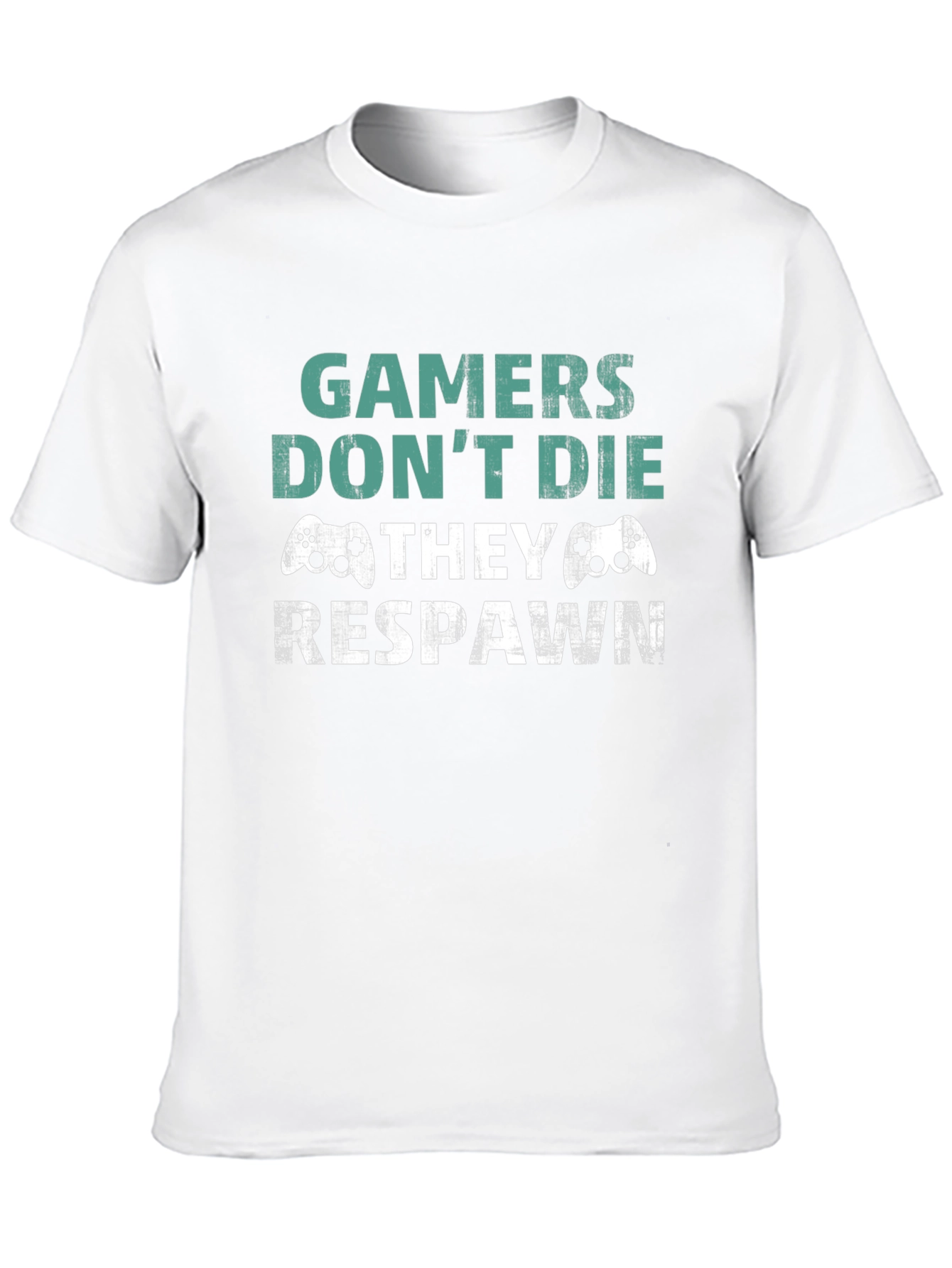 Gamer Respawn Graphic T-Shirt - Black