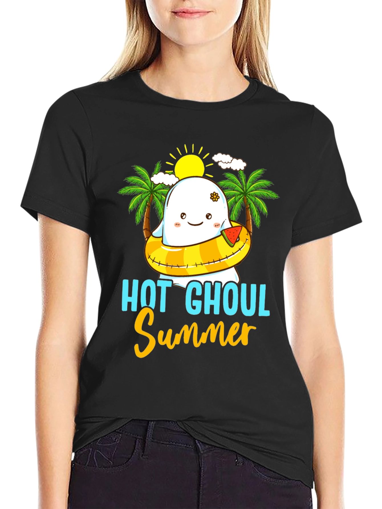 Hot Ghoul Summer Graphic T-Shirt