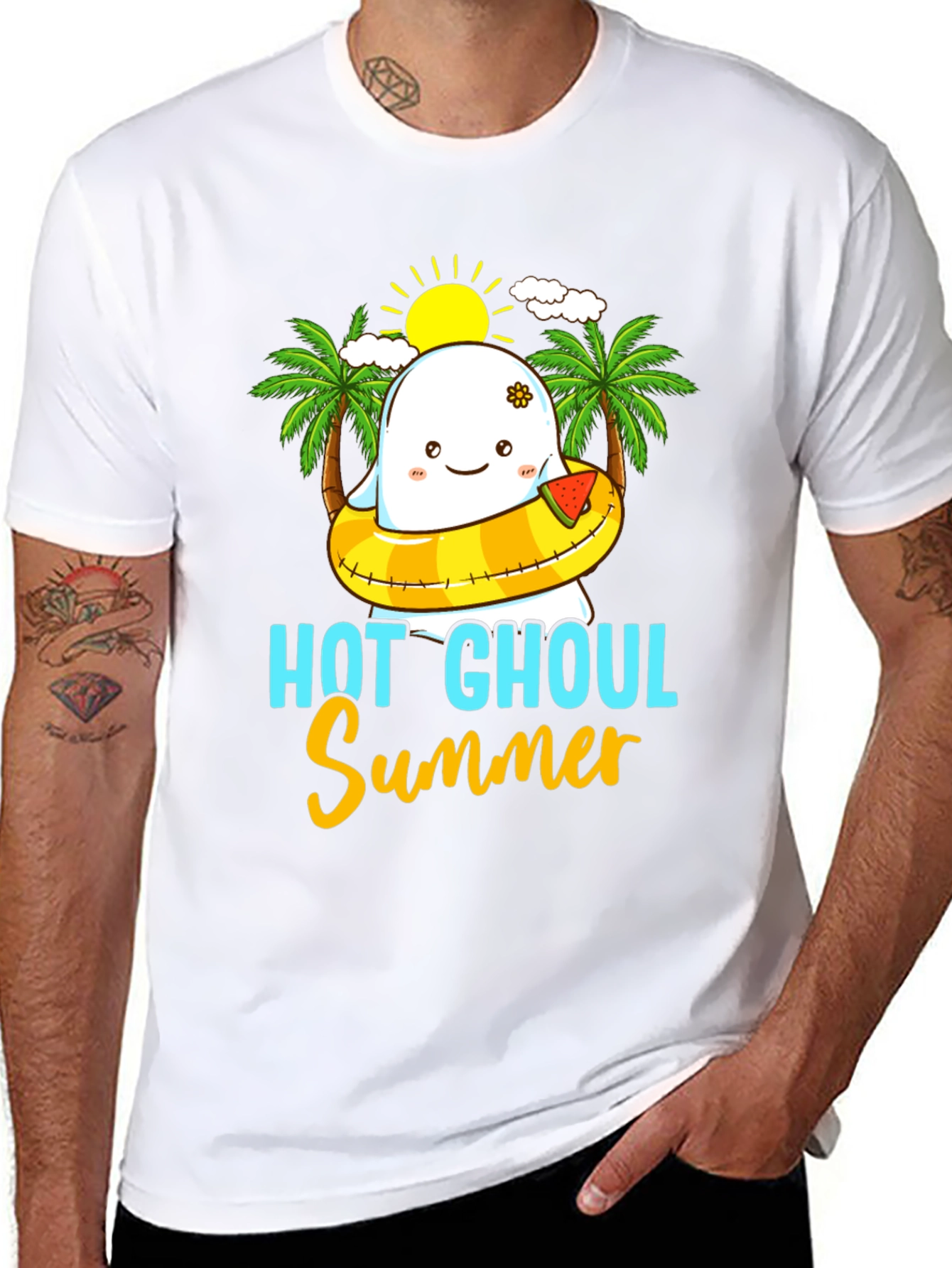 Hot Ghoul Summer Graphic T-Shirt