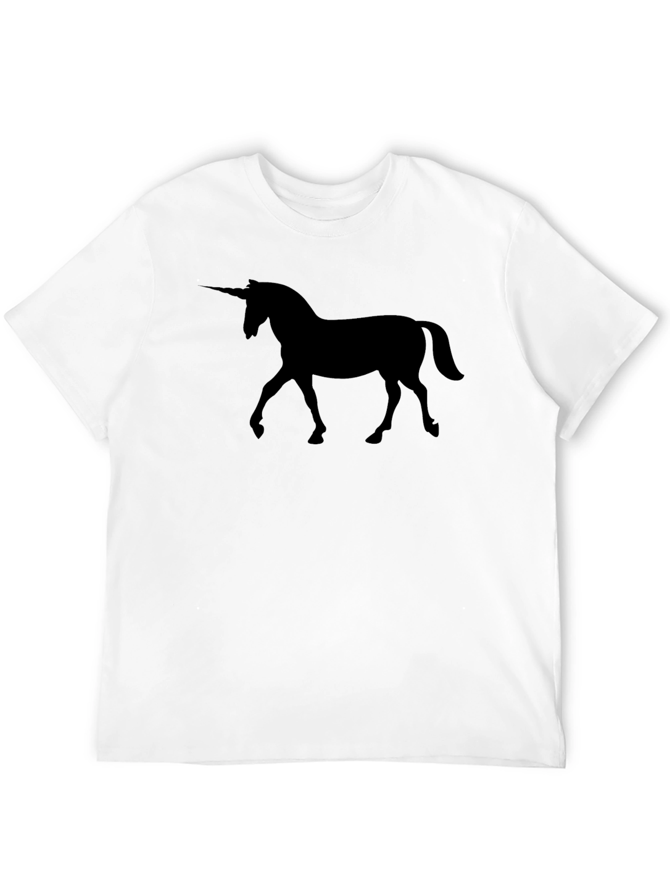 Unicorn Silhouette Black Graphic T-Shirt