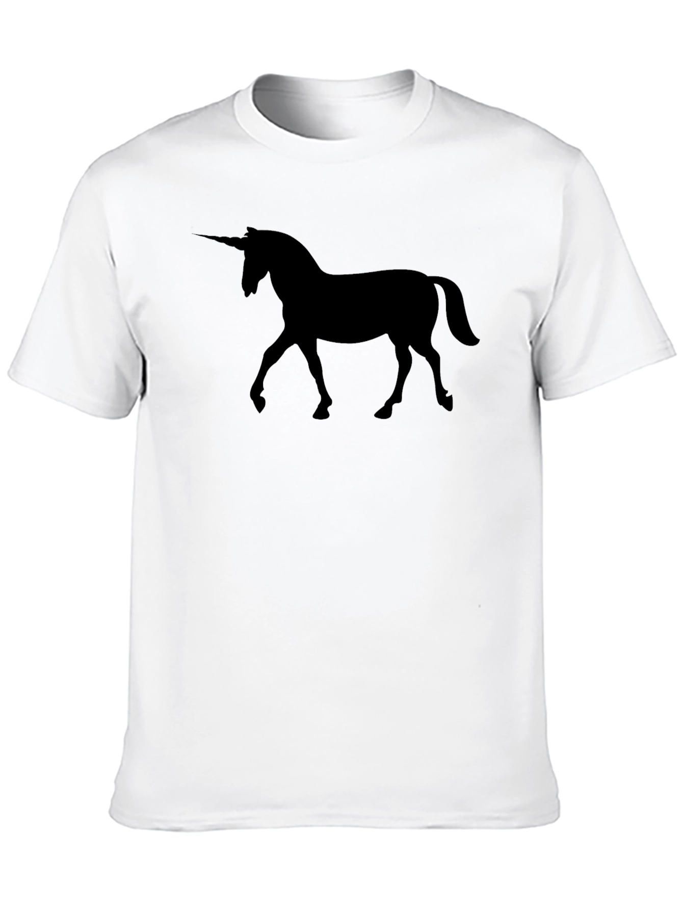 Unicorn Silhouette Black Graphic T-Shirt