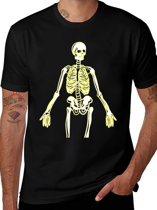 Skeleton Graphic Tee - Halloween Style